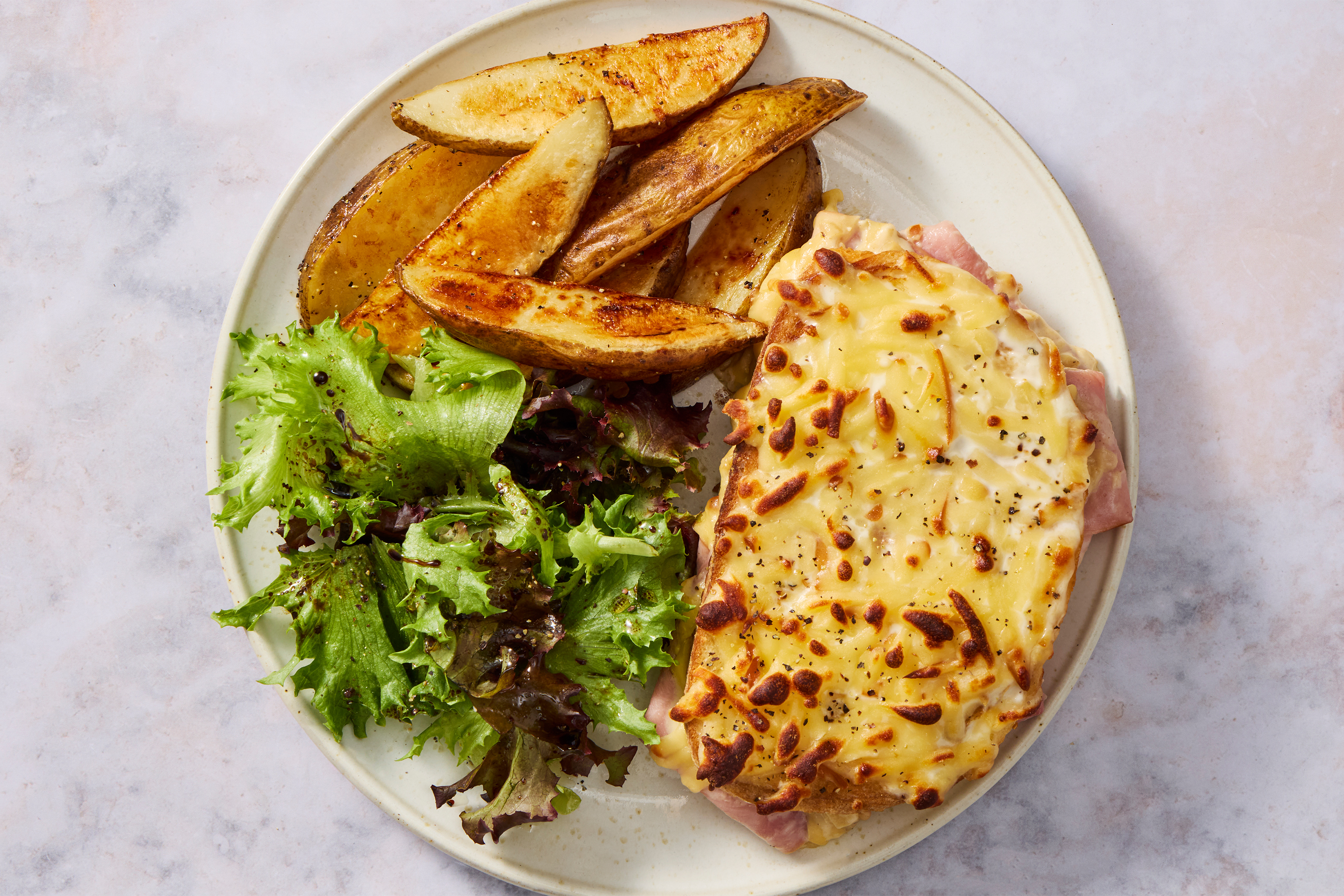 Ham & Shallot Croque Monsieur