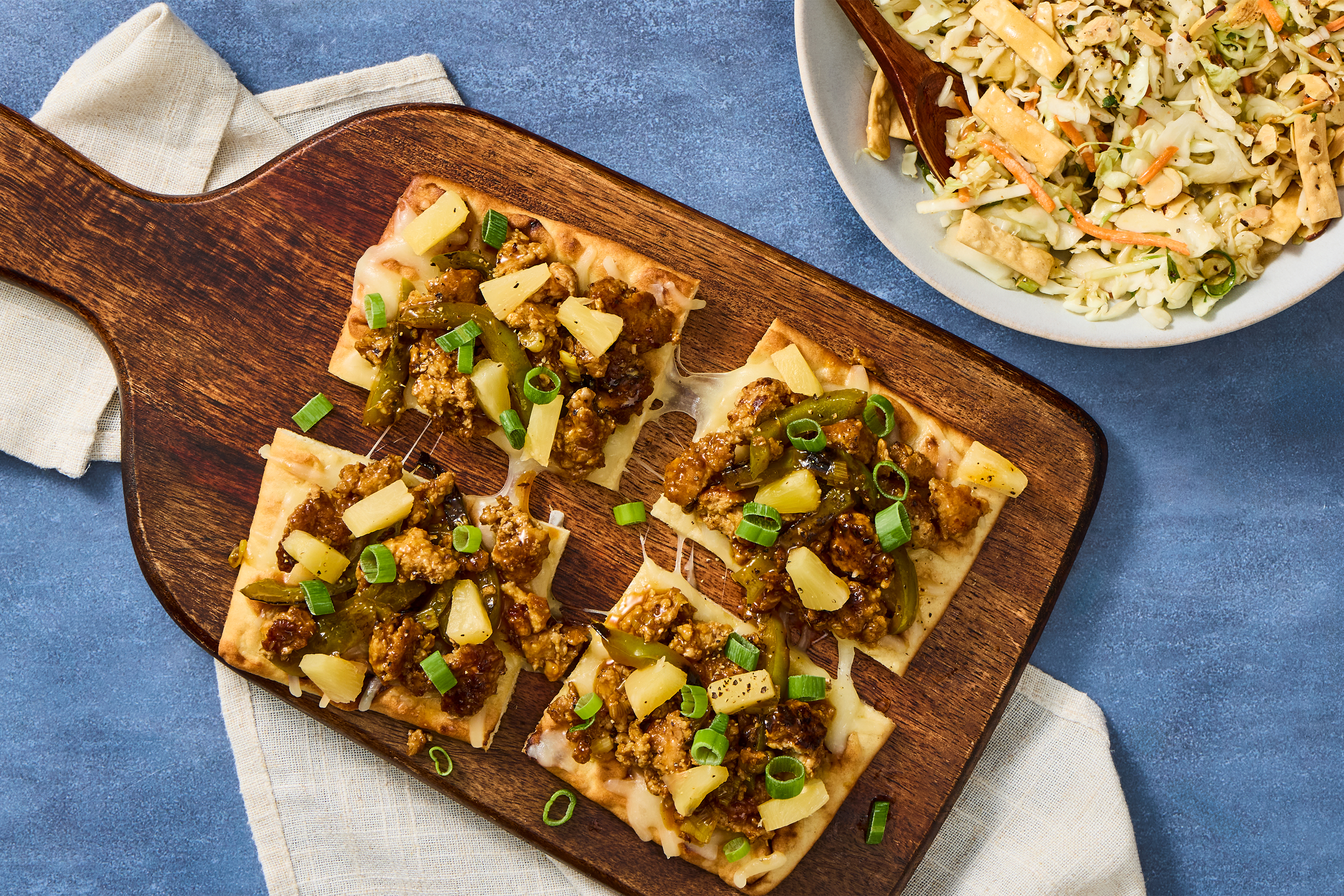 Low-Lift Sweet & Sour Pork Flatbreads
