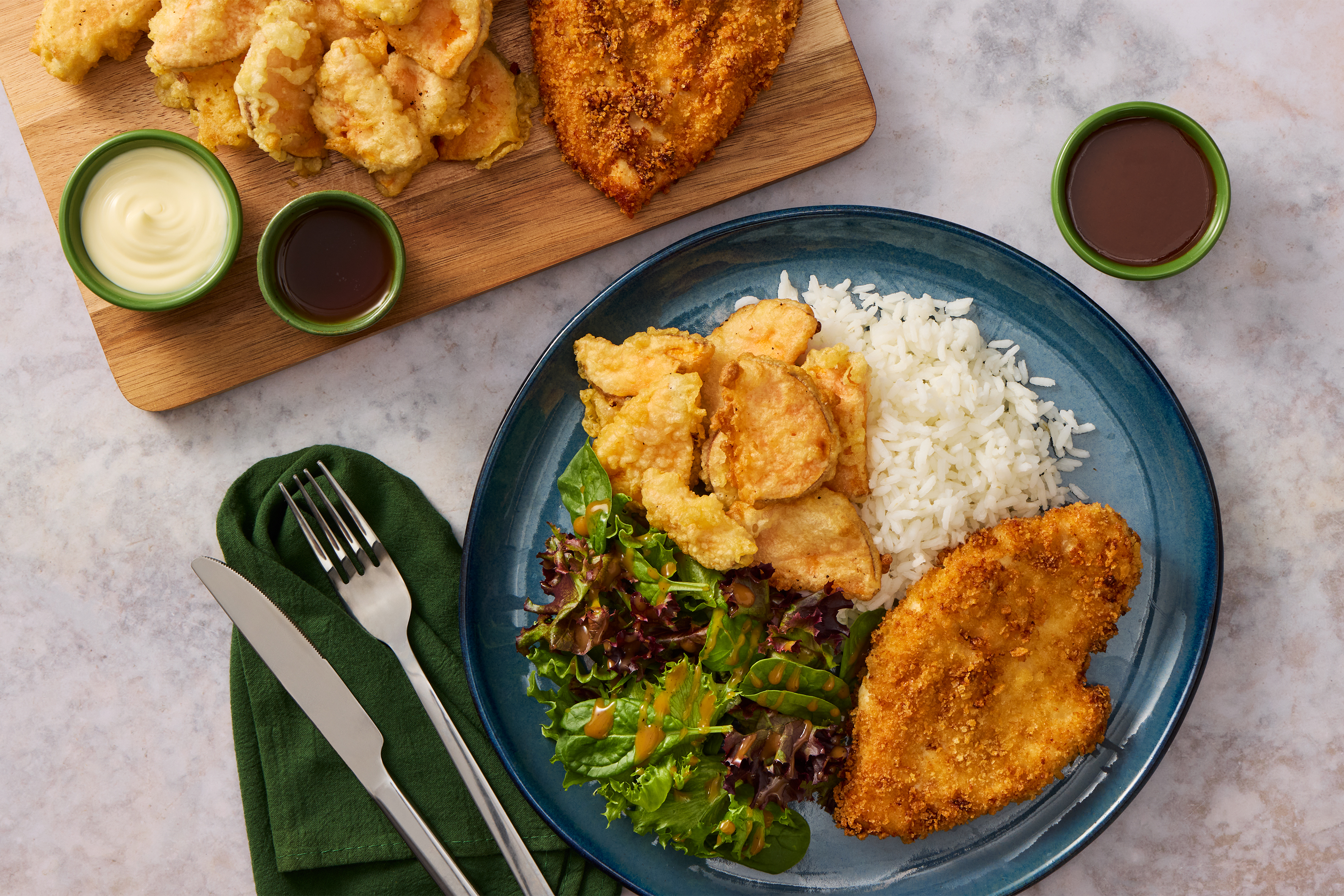 Chicken Katsu & Sweet Potato Tempura Bar