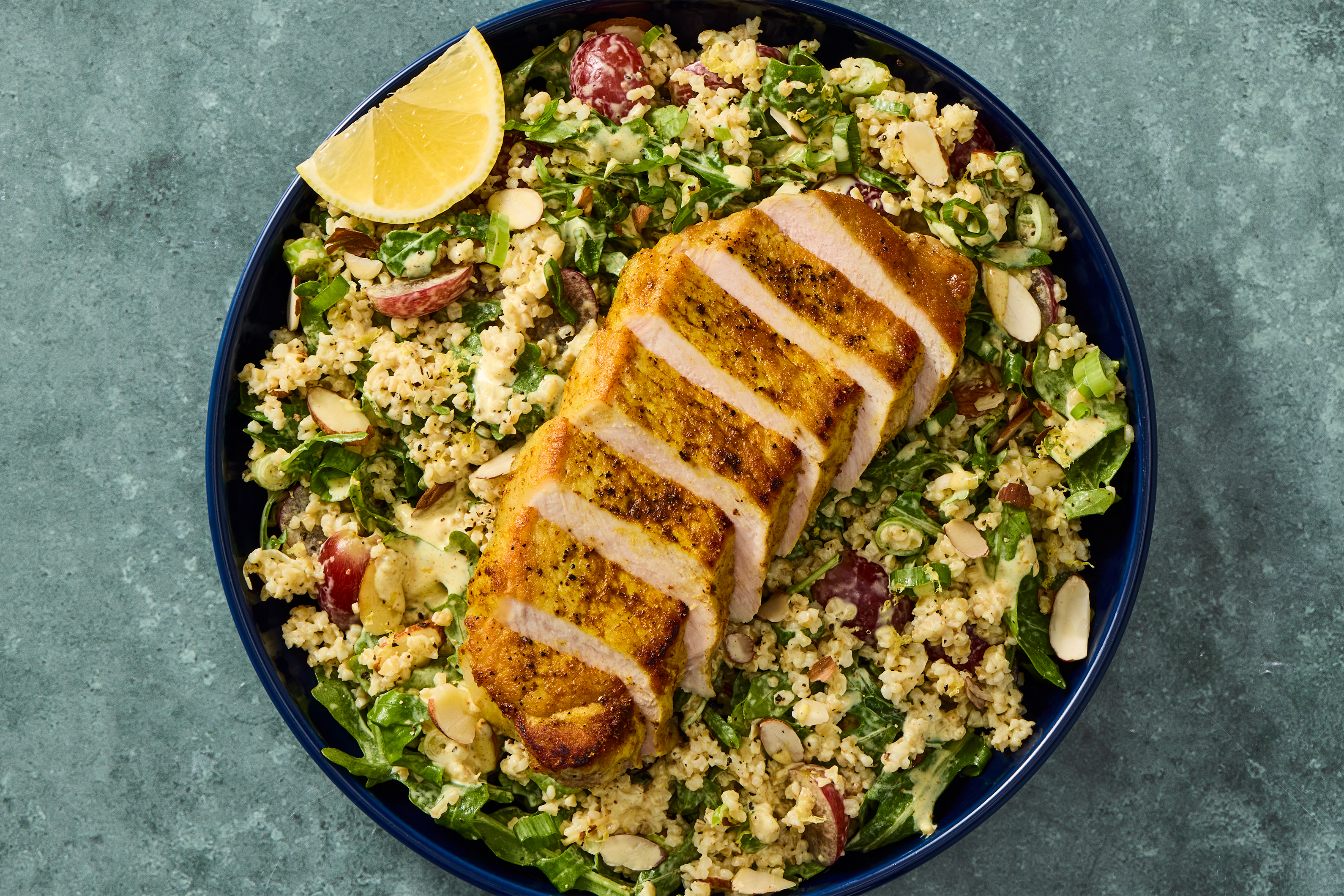 Shawarma Pork Bulgur Salad Bowls