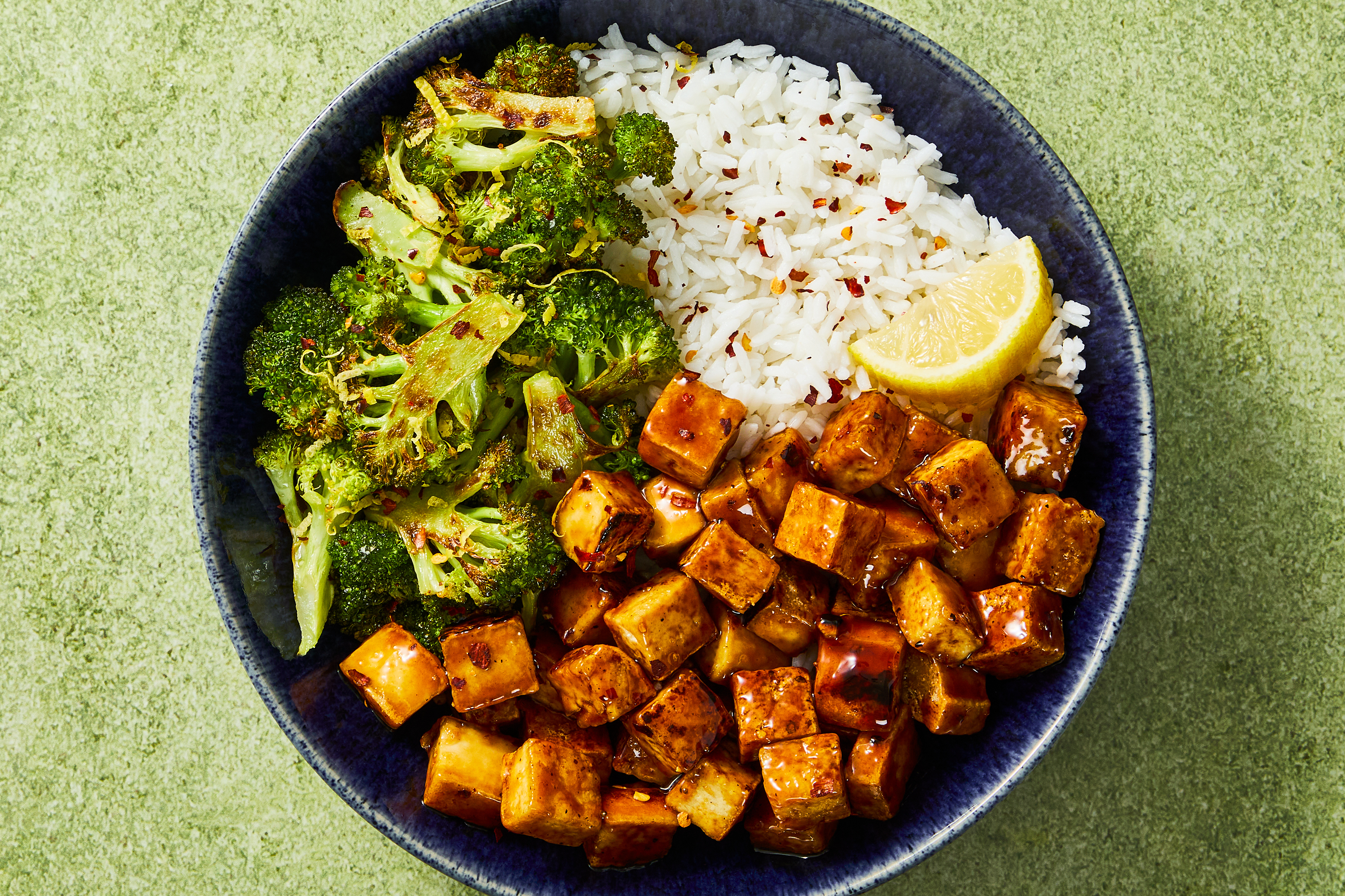 Vegan Spicy Lemon Maple Tofu
