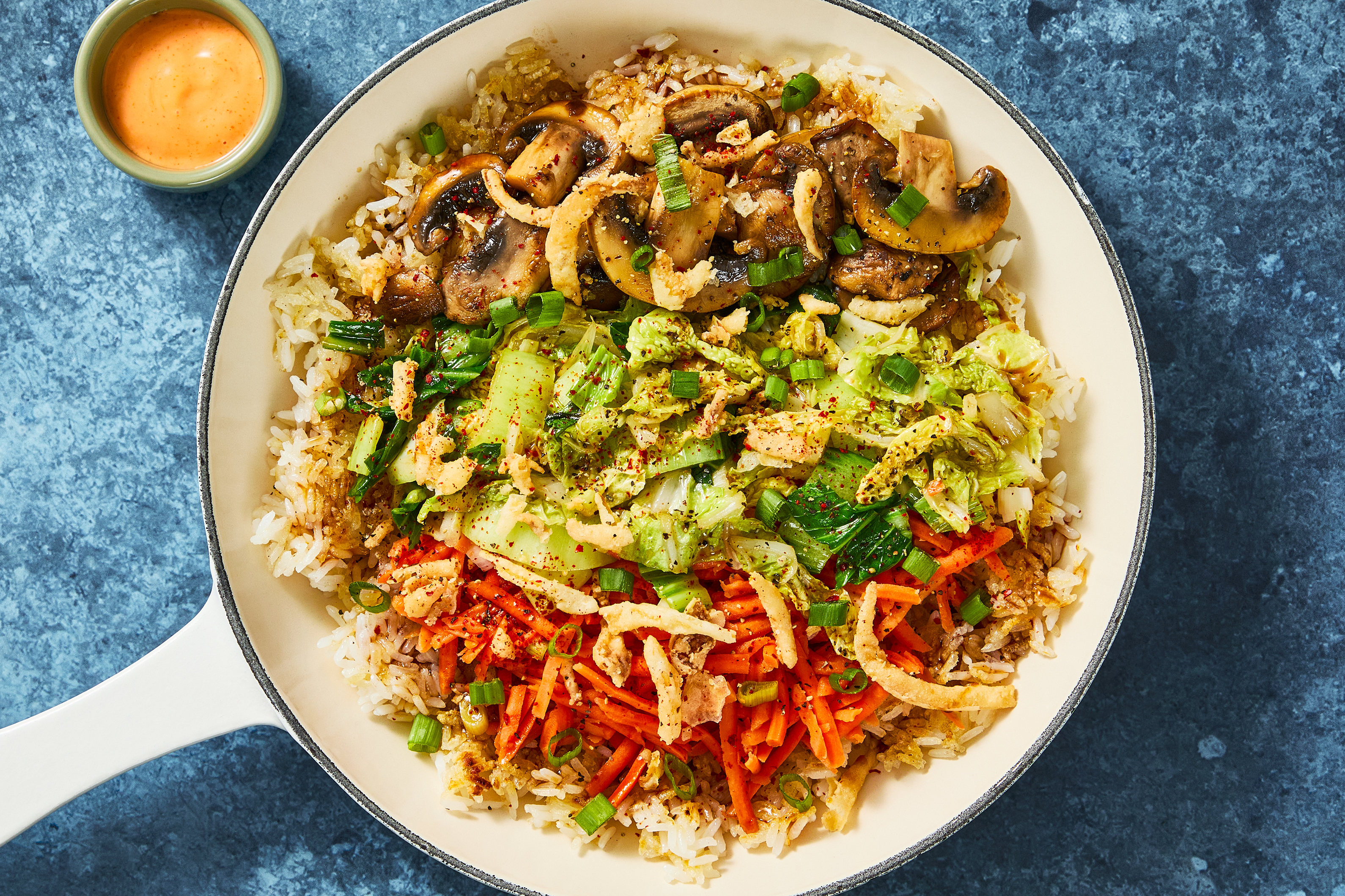 Vegan Mushroom & Bok Choy Crispy Rice