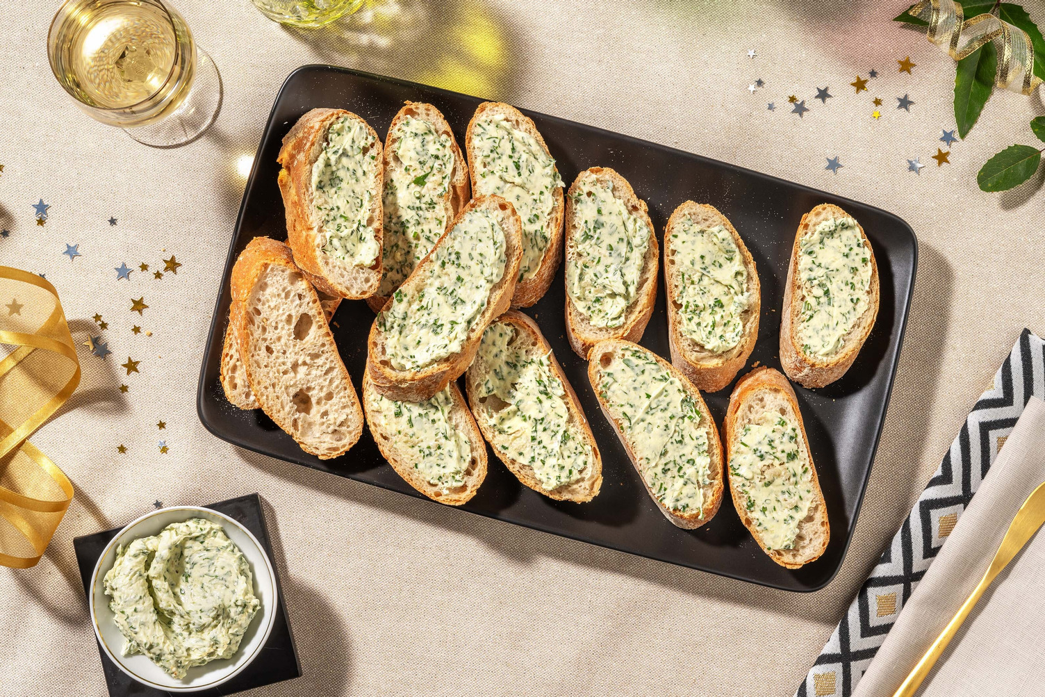 Zelfgemaakte kruidenboter