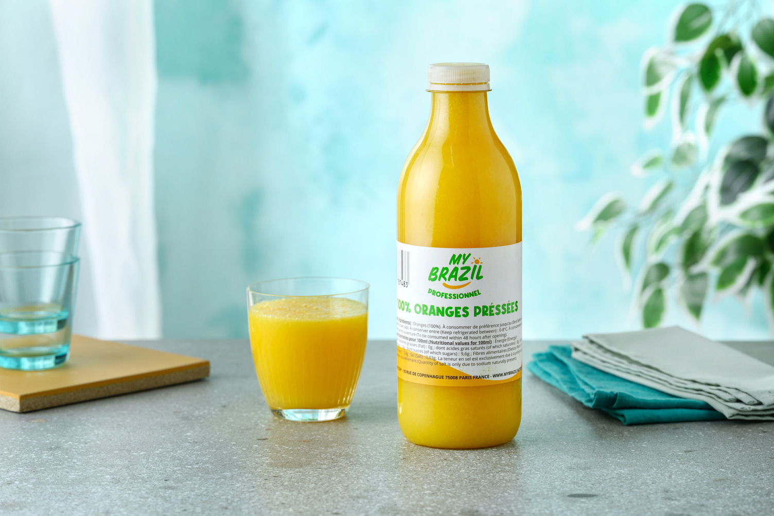 Jus d'oranges 100% pressées