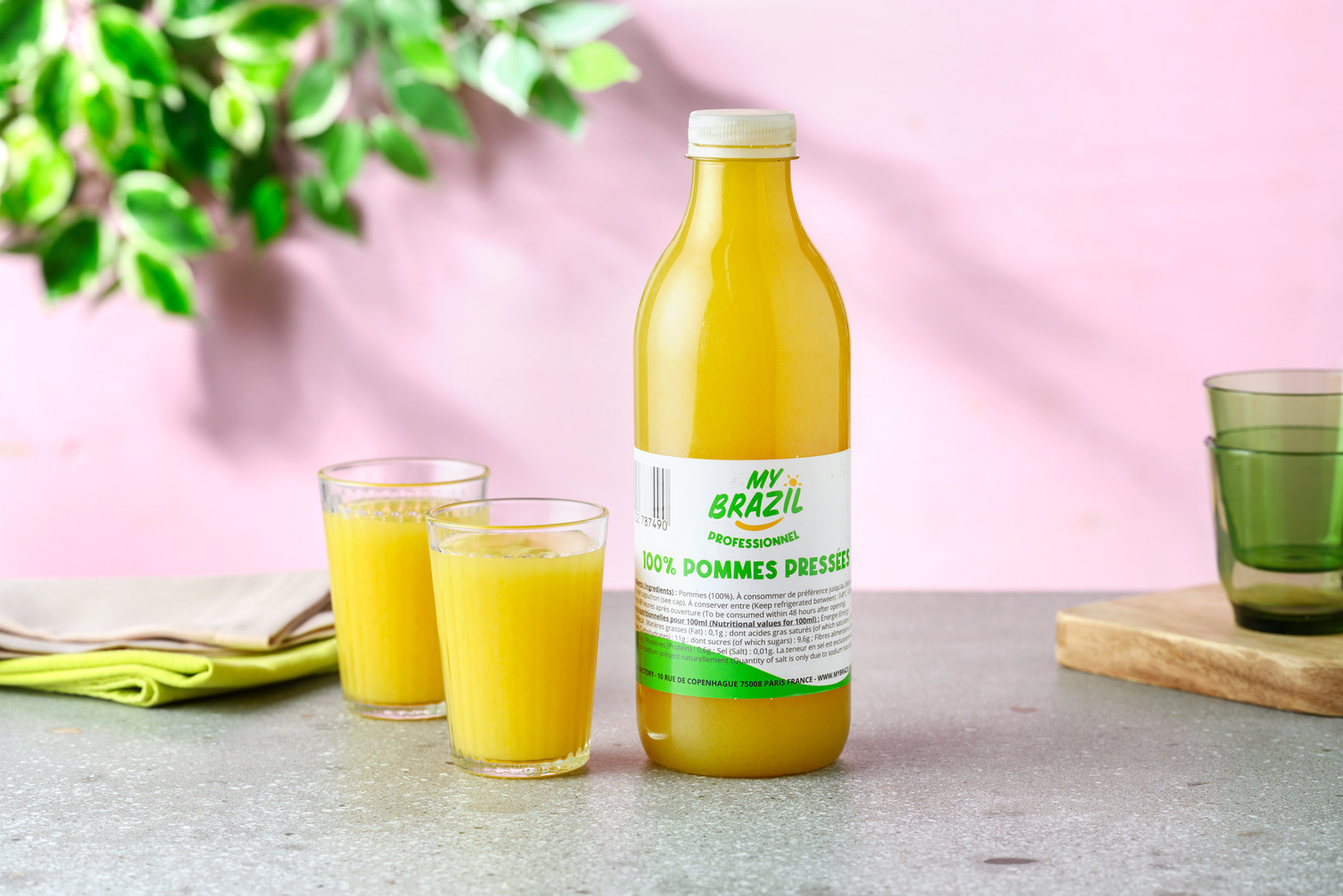 Jus de pommes 100% pressées