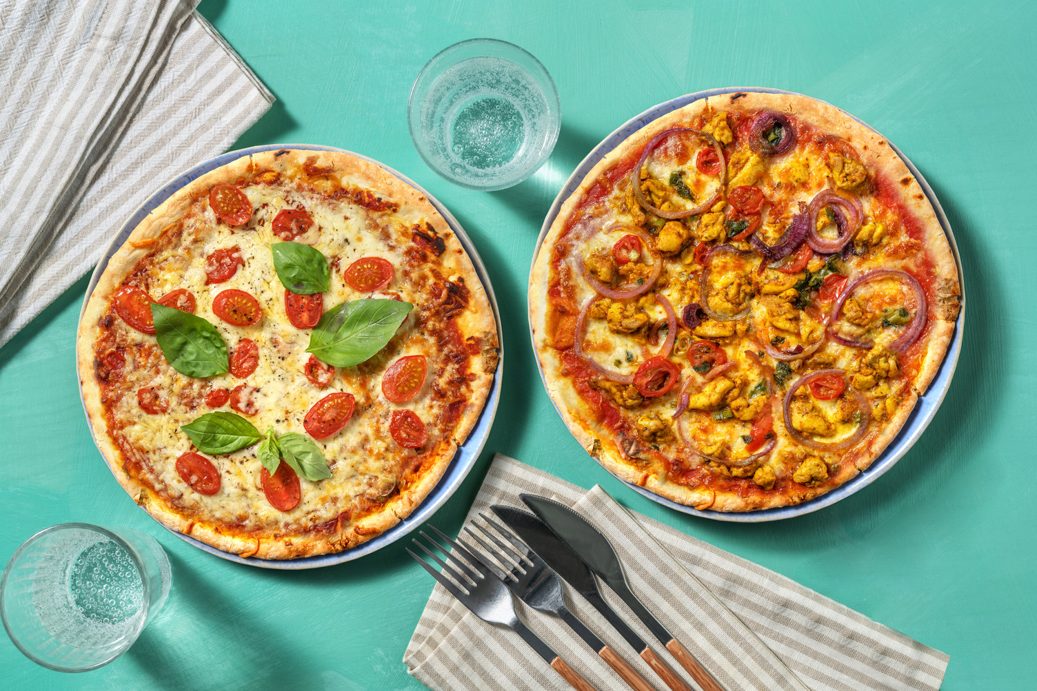 Pizza Party: Margherita Deluxe & Kipshoarma