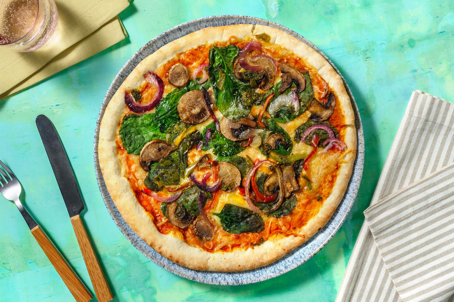 Pizza vegetariana - Dubbele portie