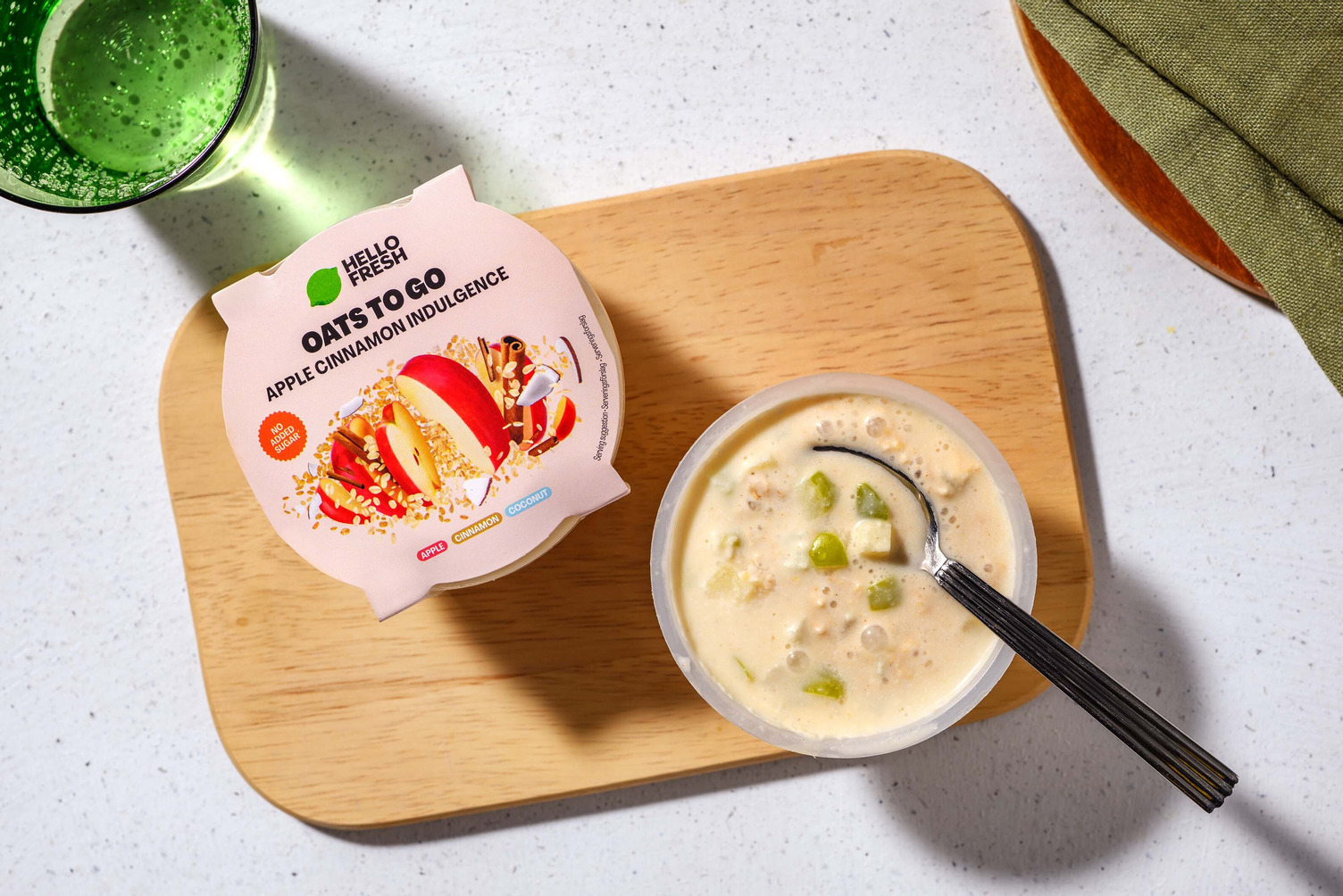 Overnight Oats : pomme, cannelle & coco