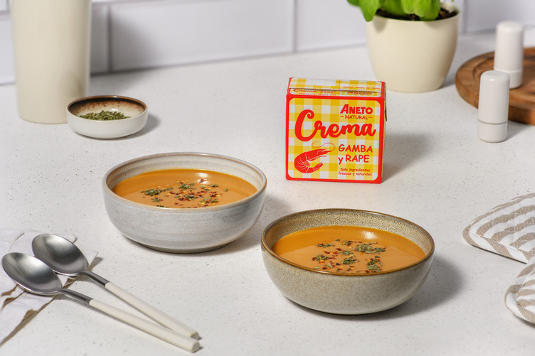 Crema de gamba y rape | Aneto