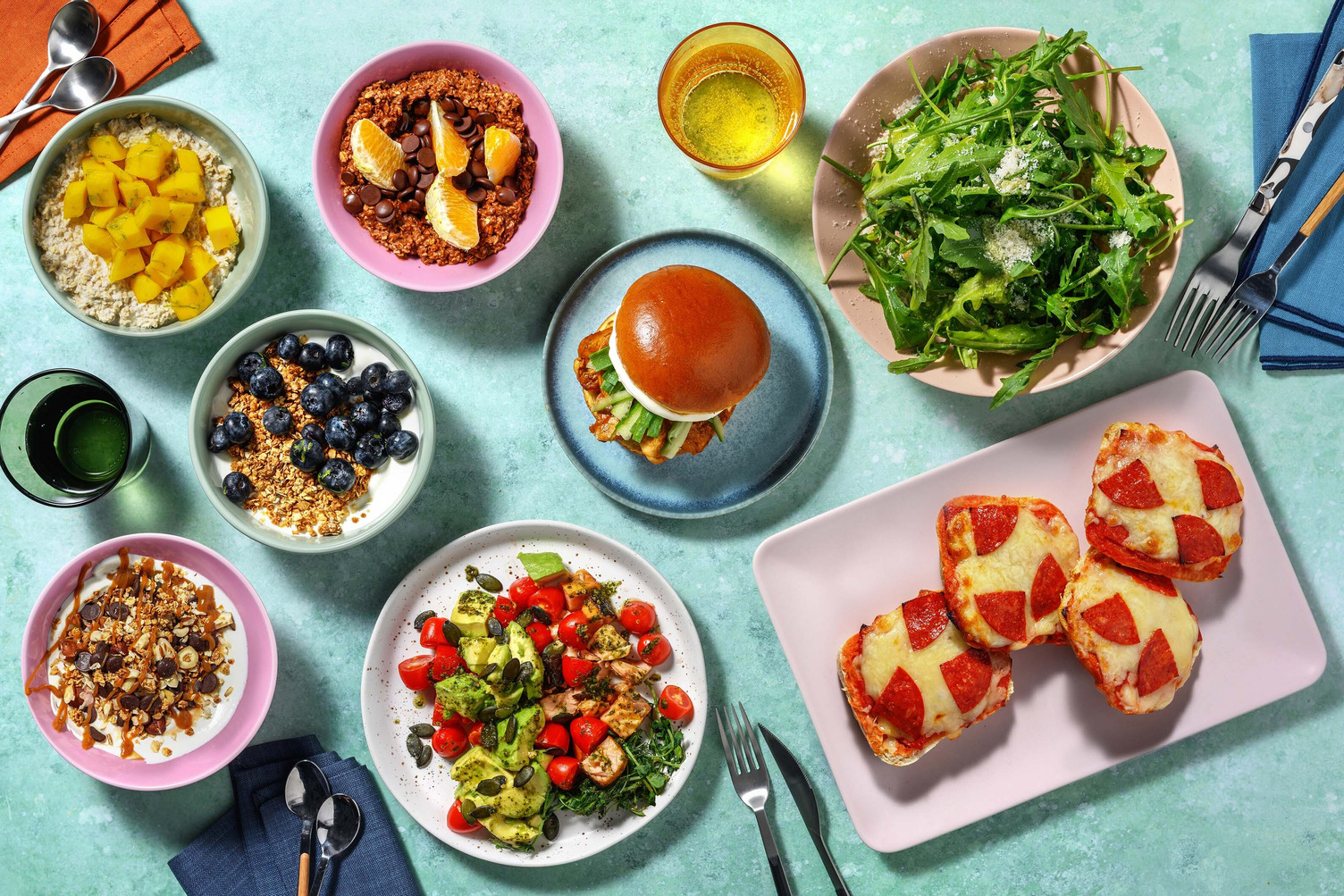 Breakfast & Lunch Plan | 8 x Granola & Oats Bowls