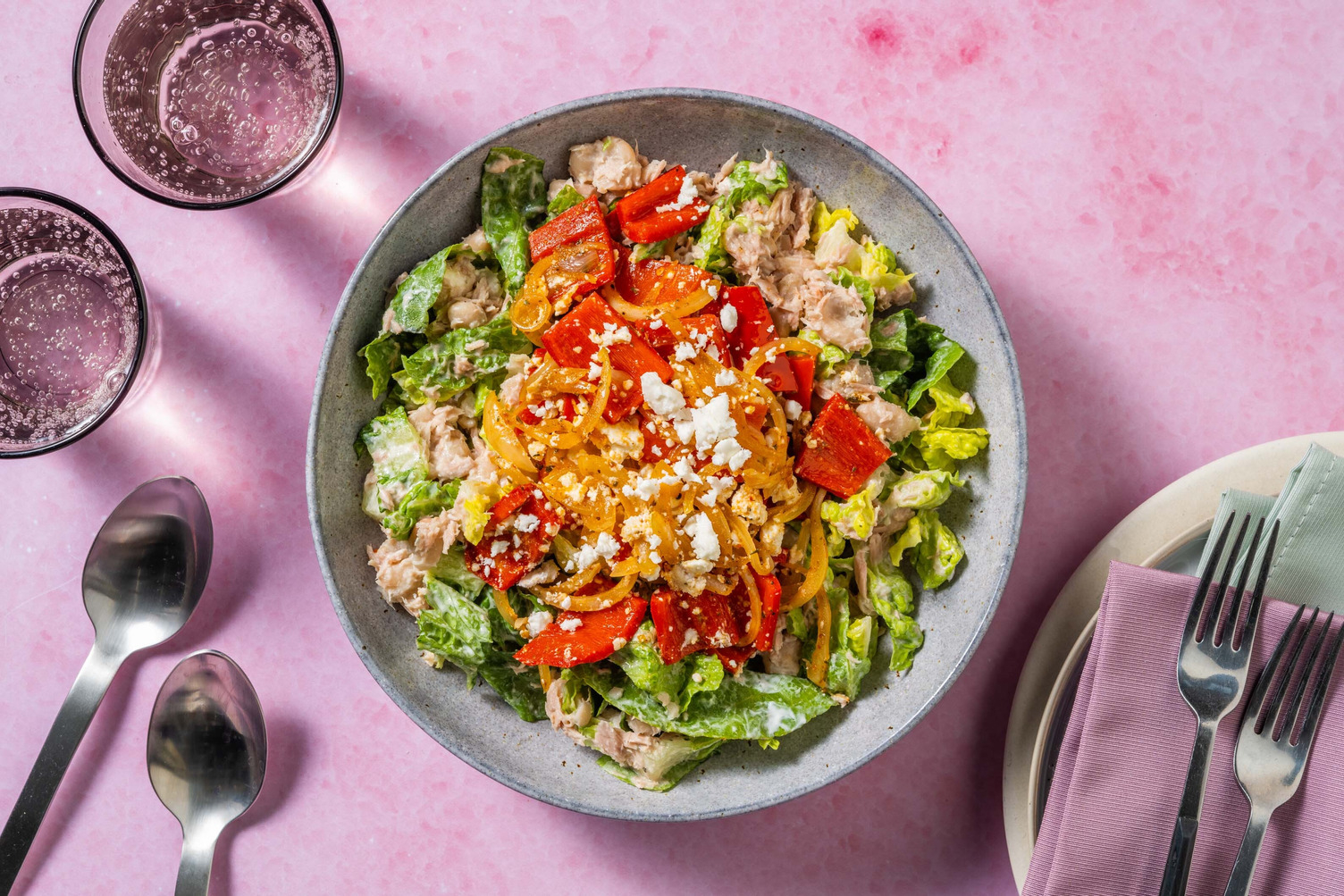 Bohnen-Salat mit doppelt Thunfisch