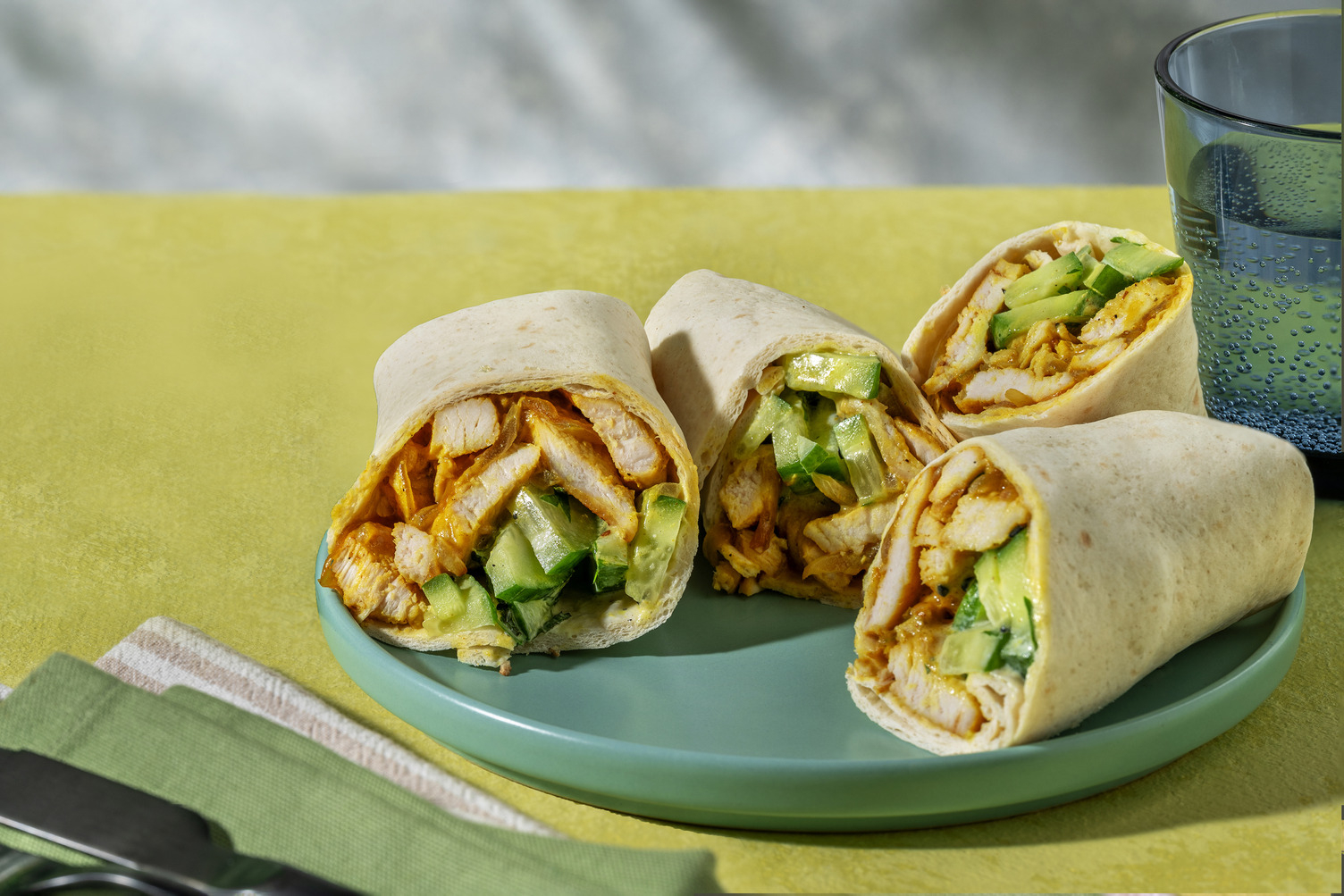Bombay Korma Wrap mit Bio-Hähnchen