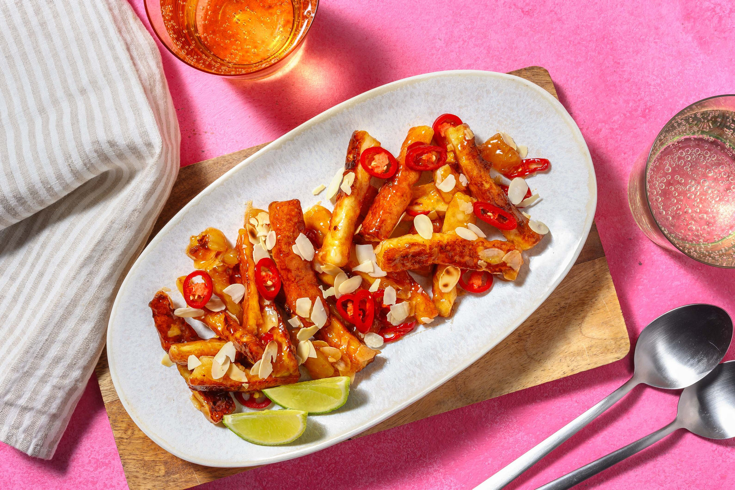 Sweet and Sticky Mango Halloumi 
