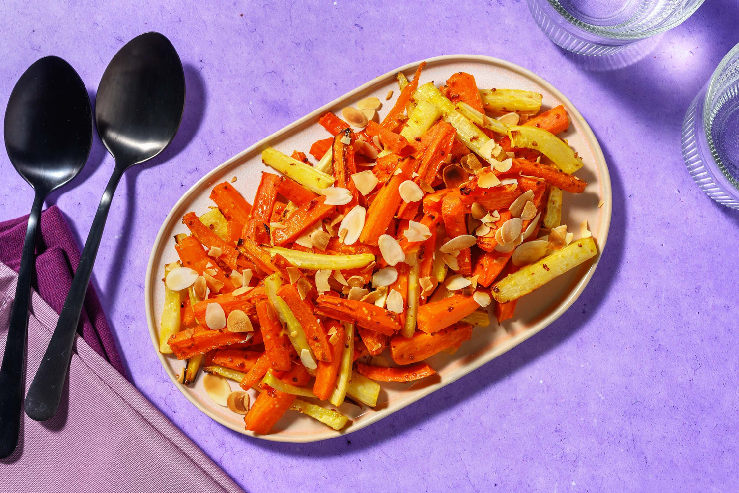 Sweet & Sticky Honey Orange Roasted Root Veg