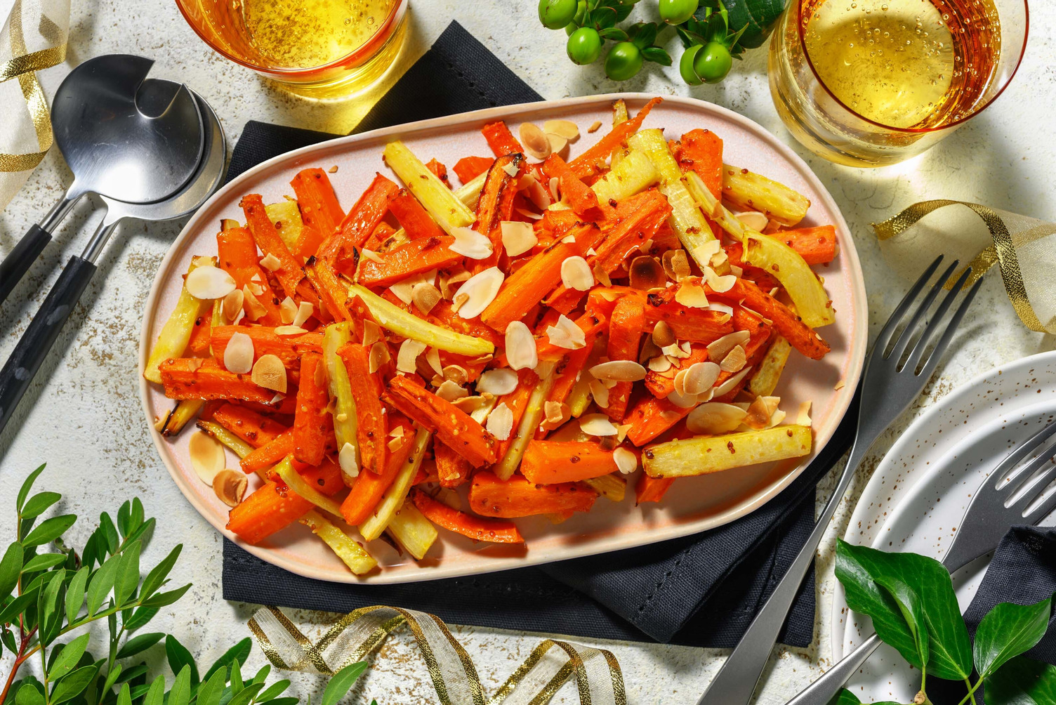 Festive Honey-Orange Glazed Root Vegetables