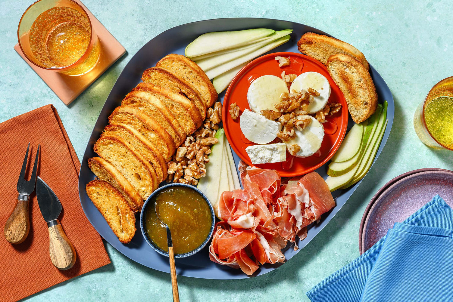 Serrano Ham & Goat's Cheese Charcuterie Board