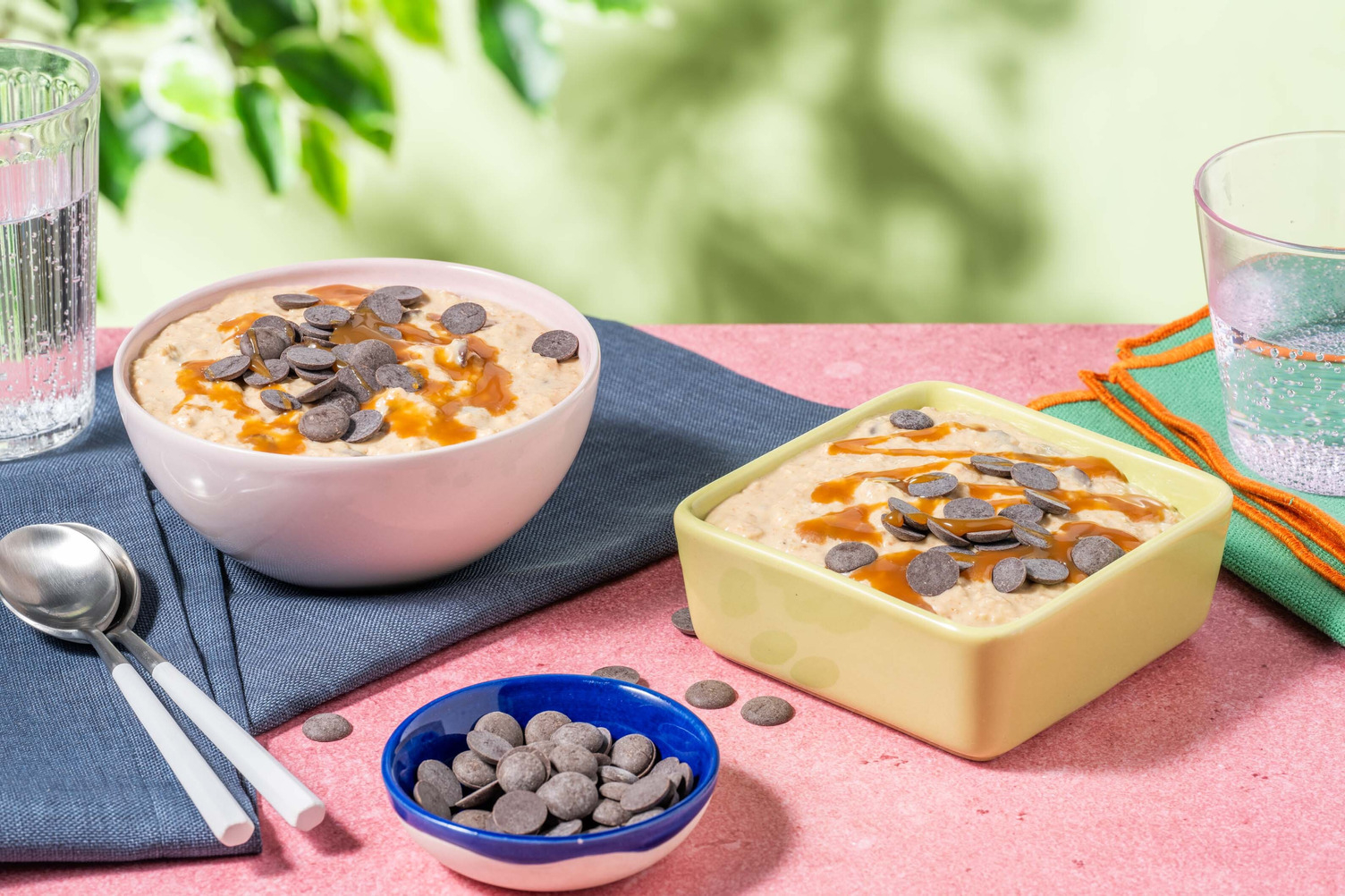 Chocolate Chip and Speculoos Overnight Oats