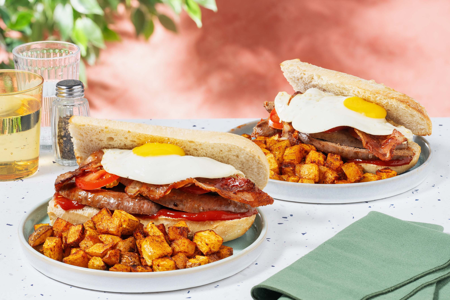 Sausage & Honey Bacon Breakfast Baguette