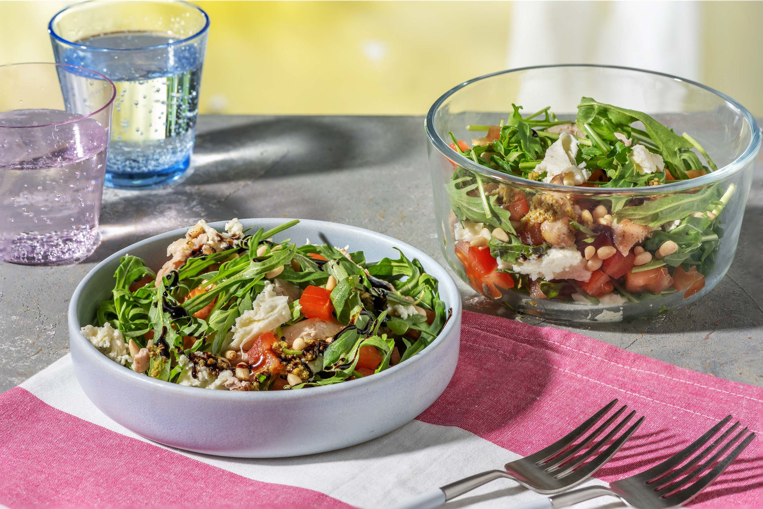 Italian Style Chicken & Mozzarella Salad