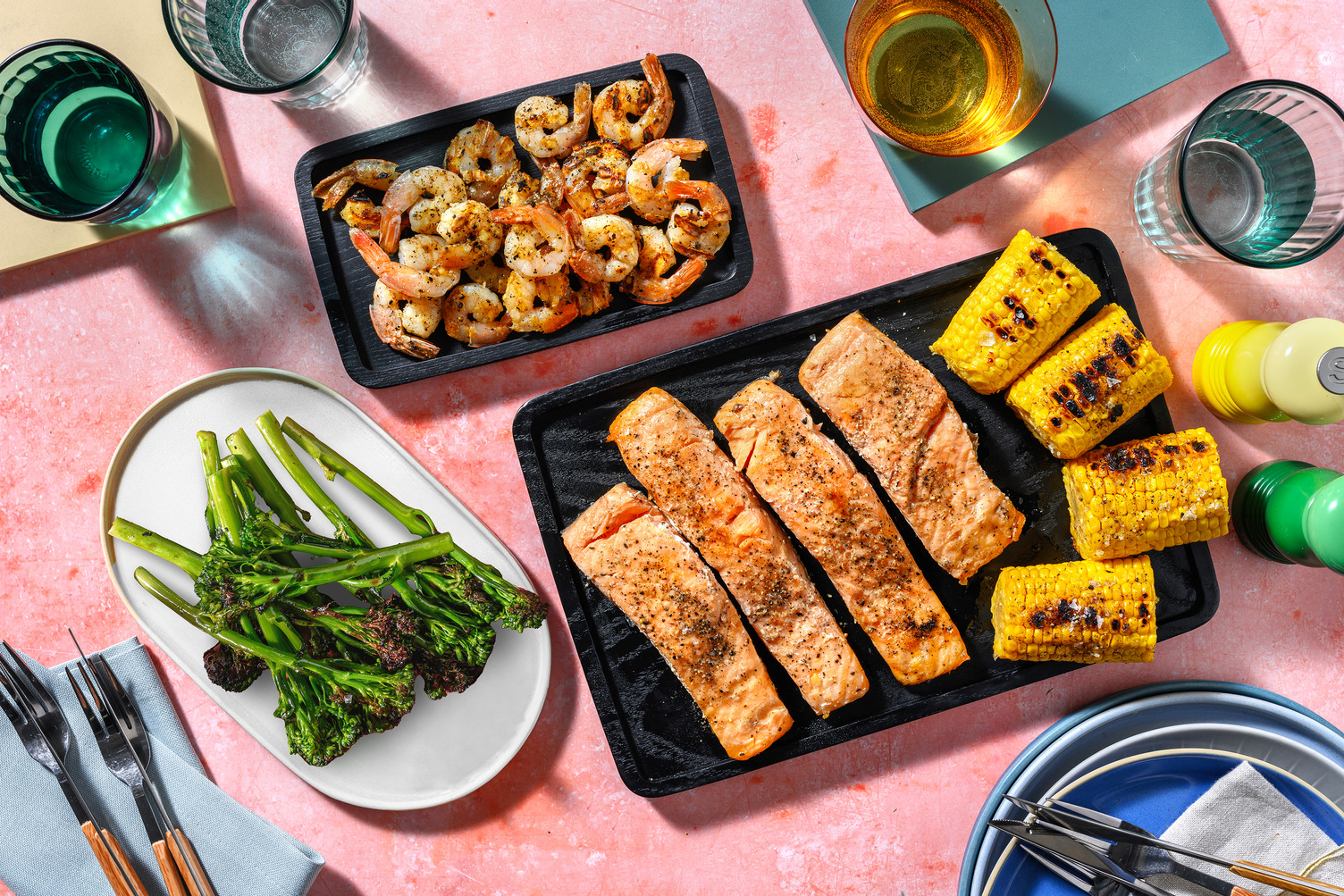 Premium Salmon and Shrimp Grill Pack