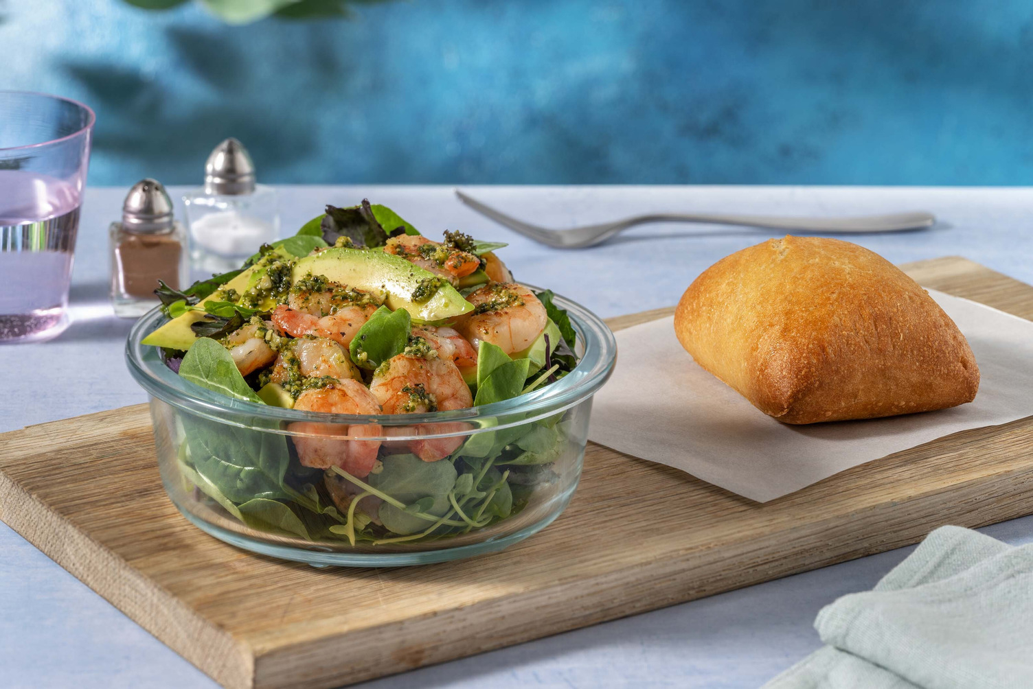 Salade de crevettes & avocat