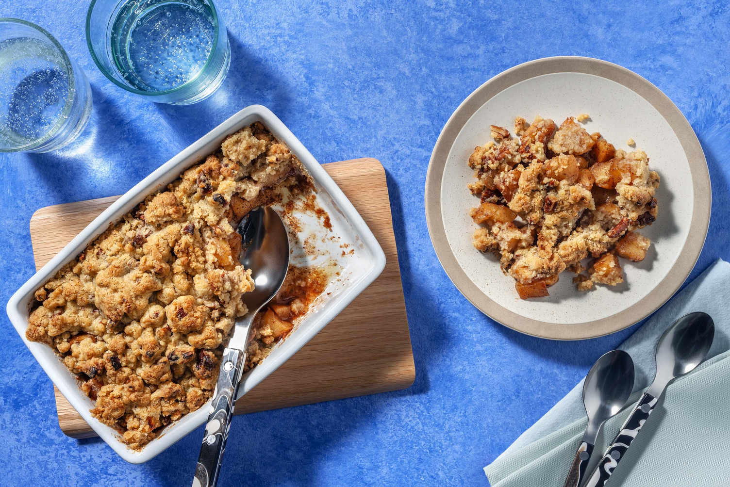 Klassieke appelcrumble