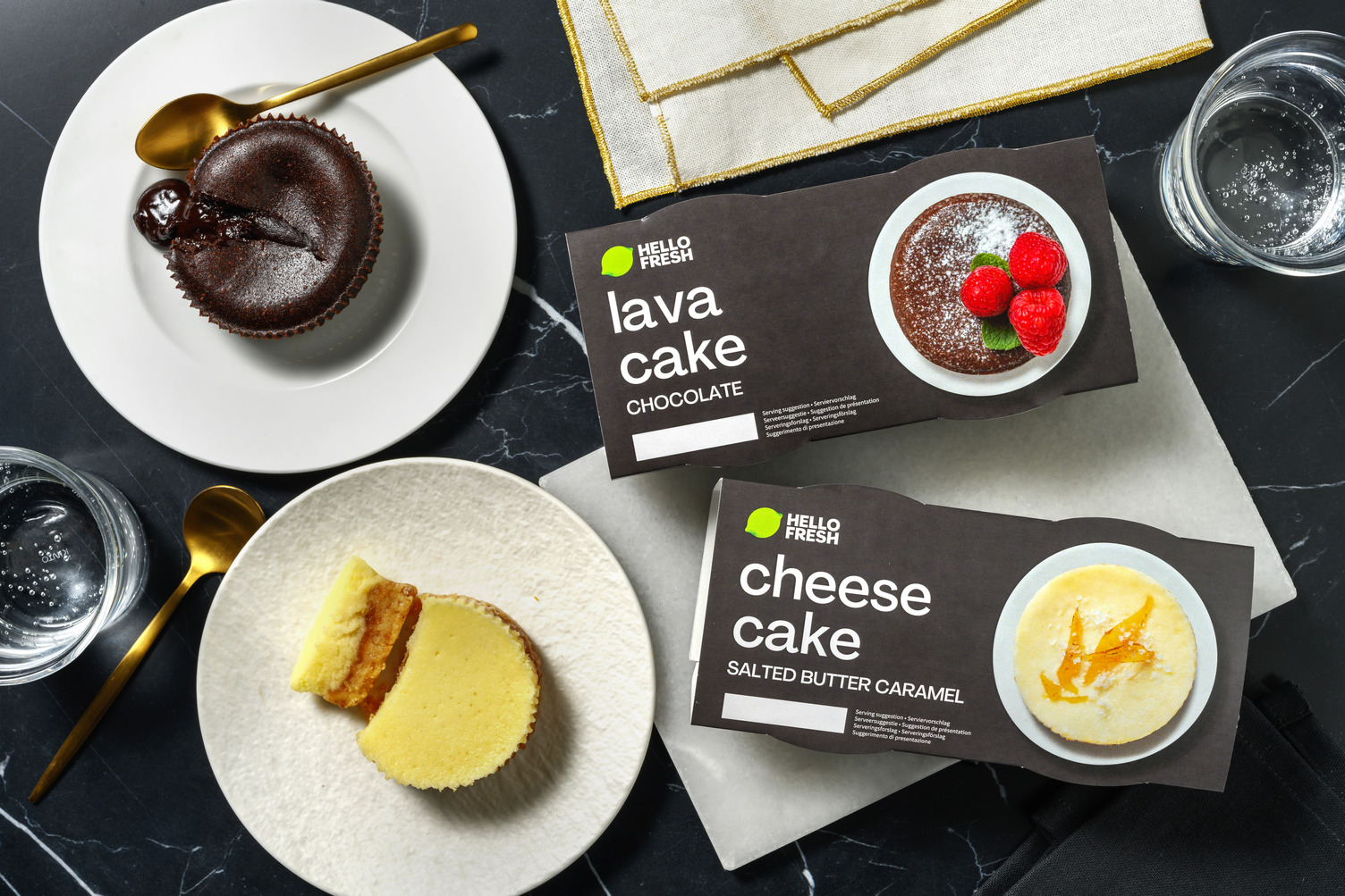 Dessert Bundle | Chocolate Lava Cake and Salted Caramel Cheesecake