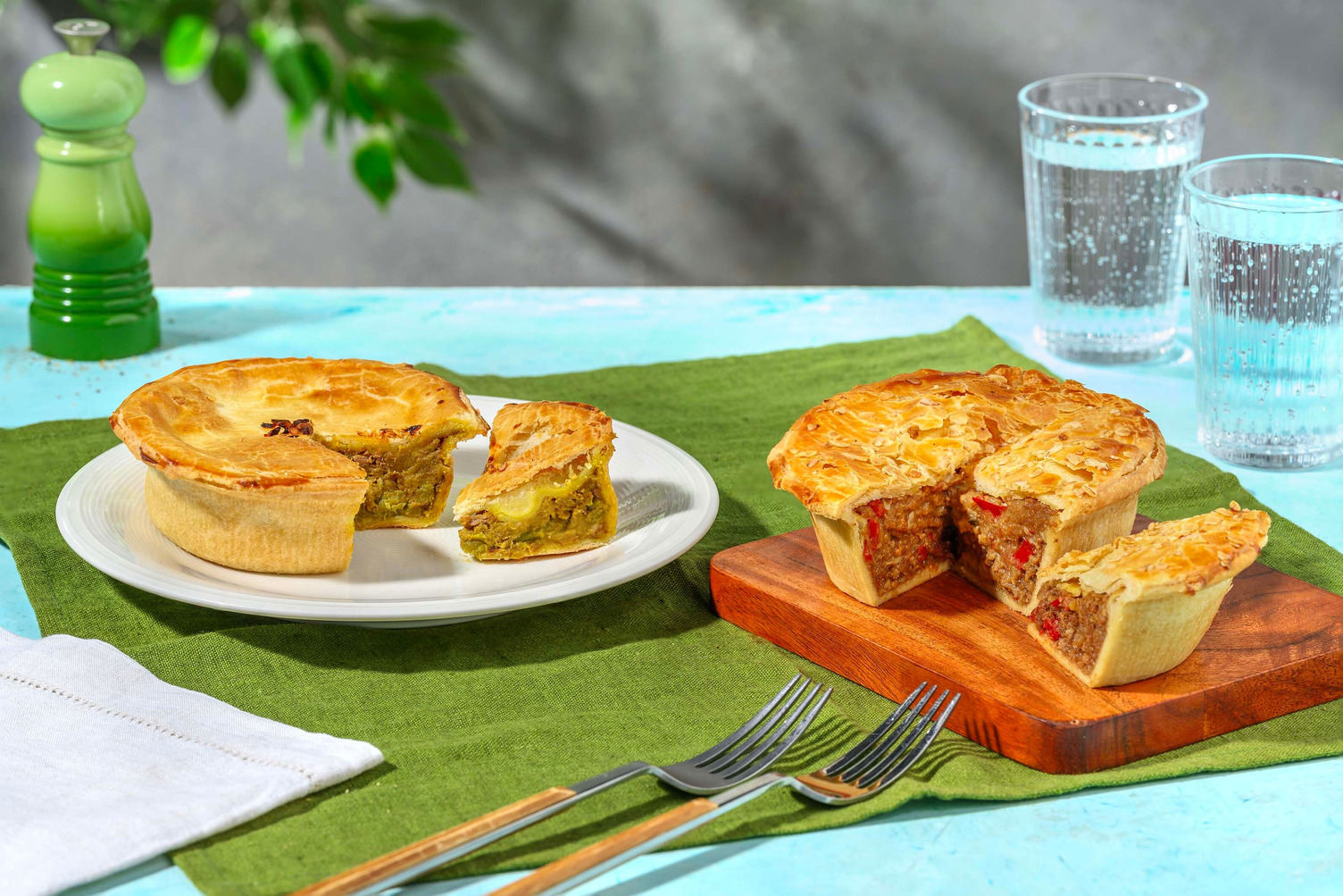 Hartige taart duo - Texels lam & Pittige rendang