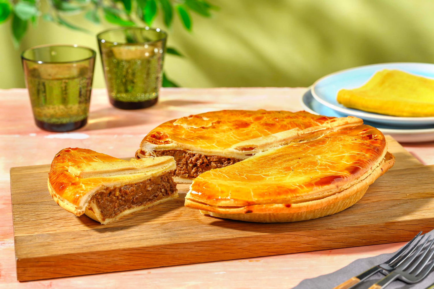 Hartige taart stoofvlees - Groot