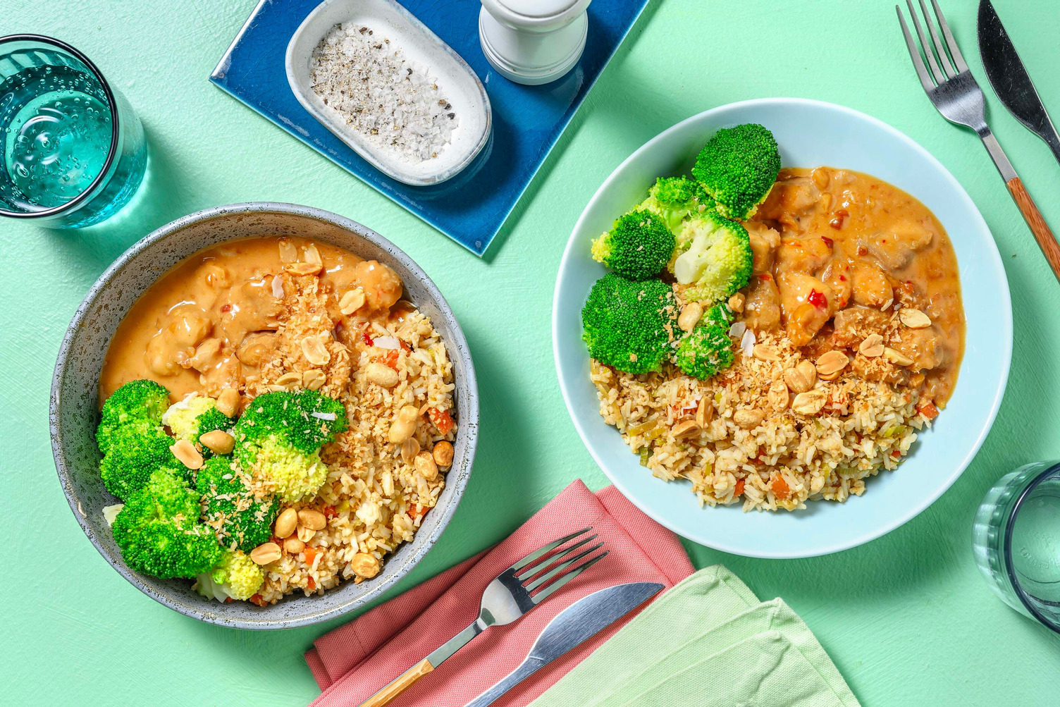 Nasi goreng met kipsaté - Dubbele portie