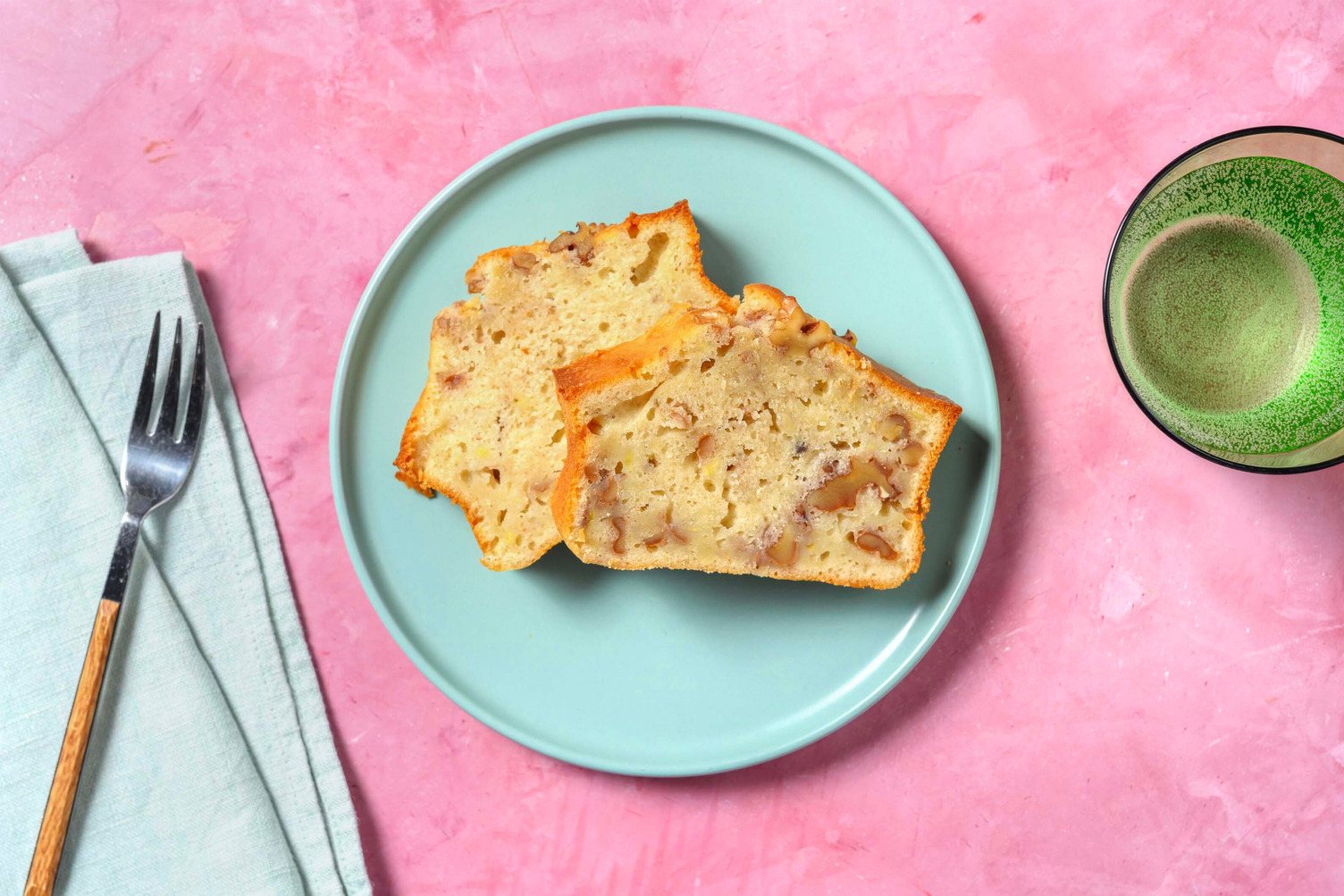 Bananencake met walnoot