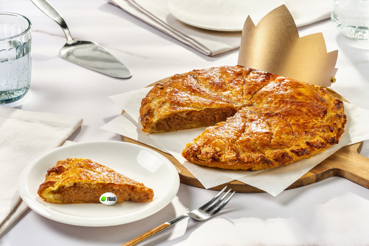 Galette des rois frangipane & sa couronne