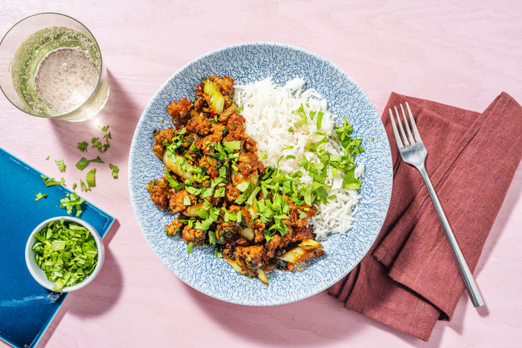 Turkey and Pak Choi Rice