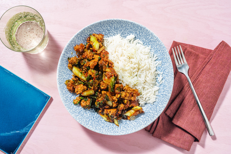 Turkey and Pak Choi Rice