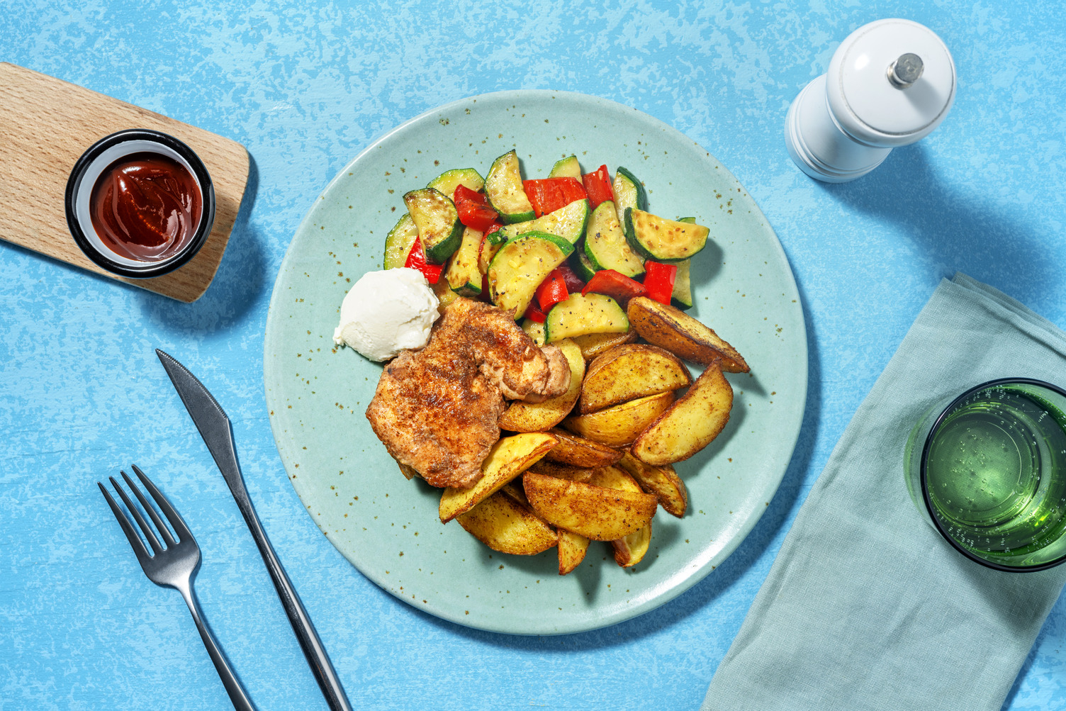 Muslos de pollo al horno a la barbacoa