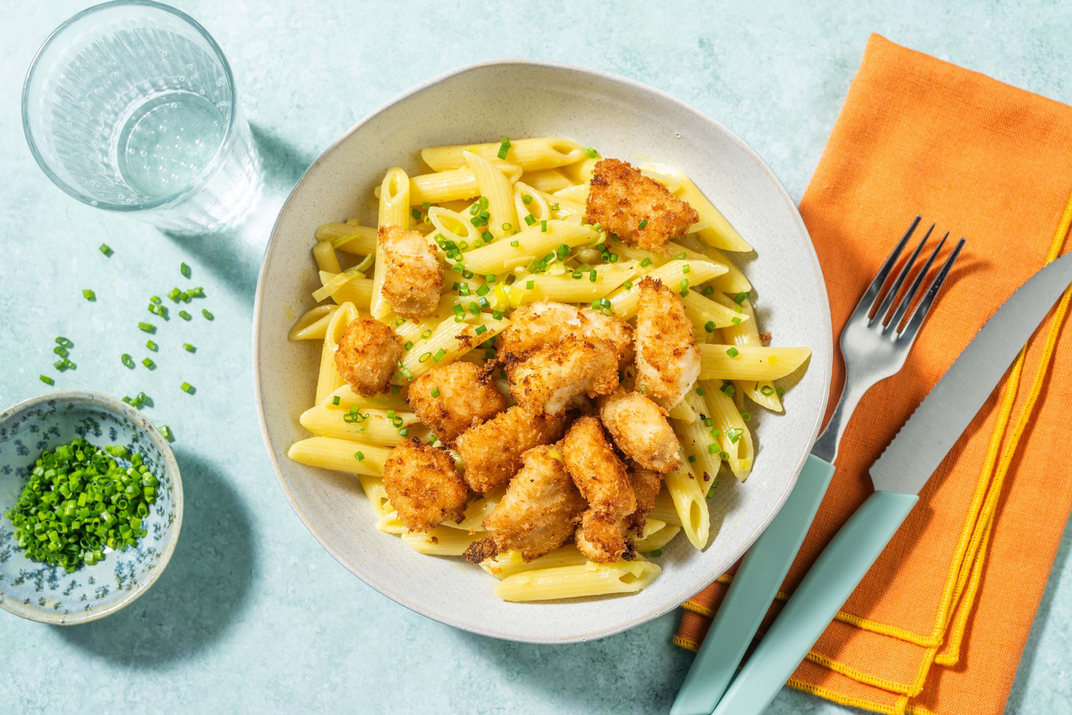 Selbst gemachte Bio Hähnchen-Nuggets