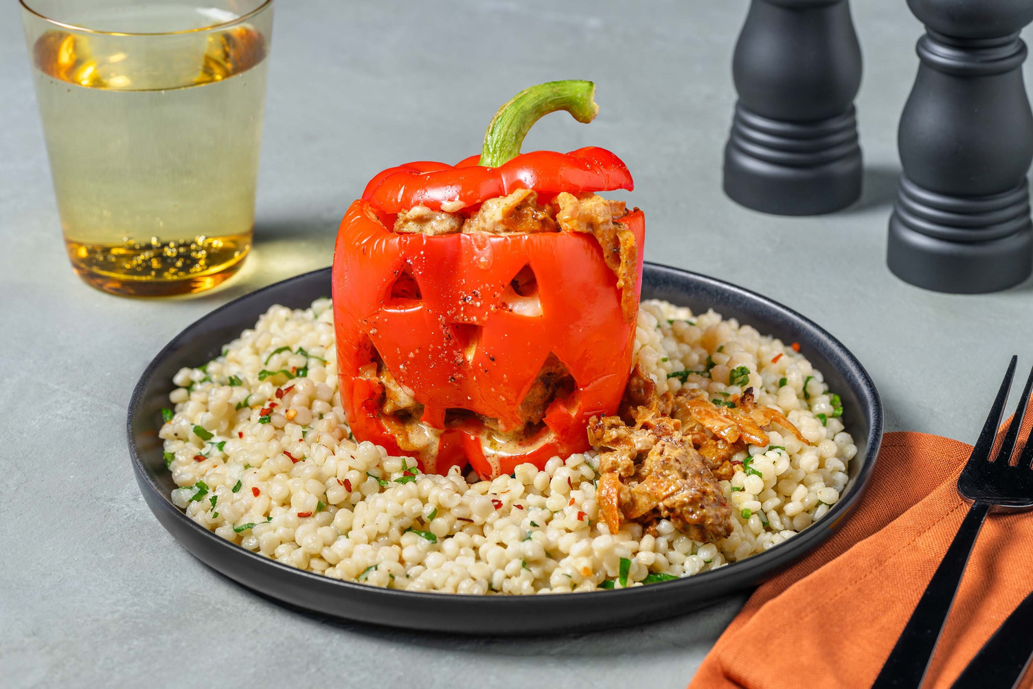 Hemsökta halloween-paprikor