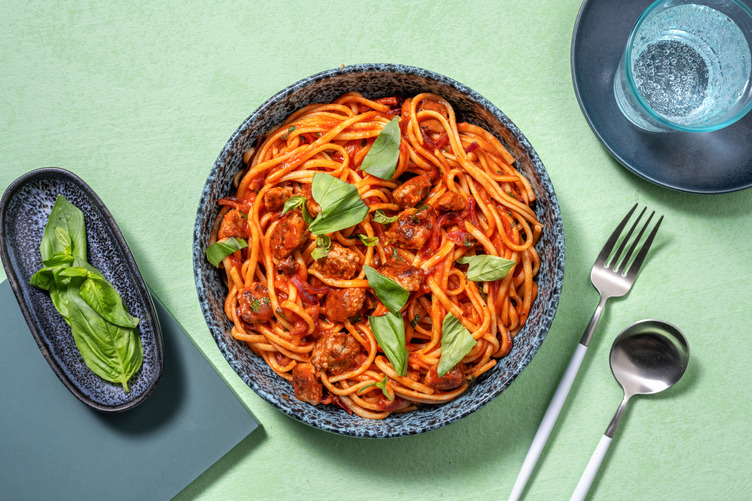 Pork Sausage Linguine