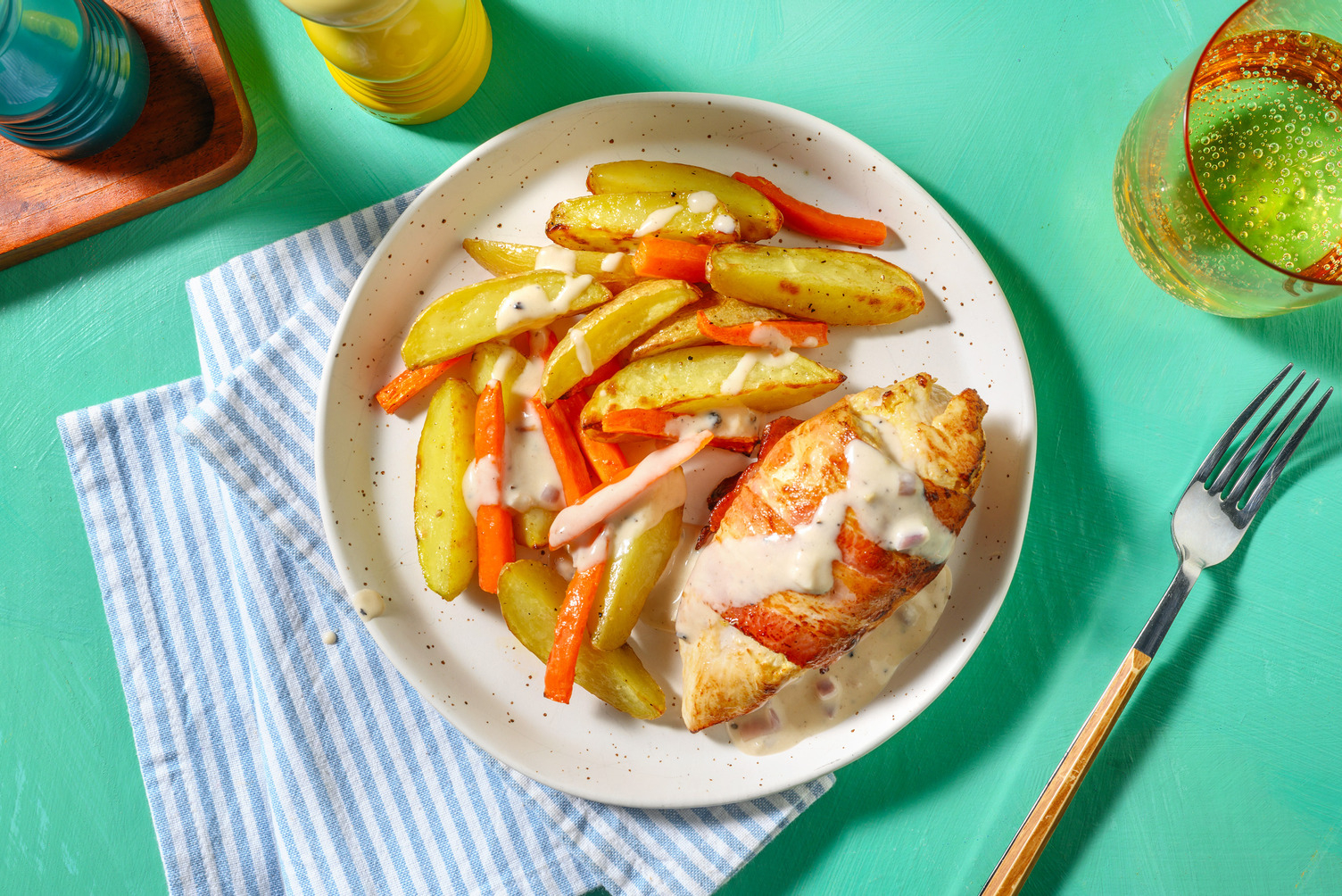 Pouletbrust im Speckmantel