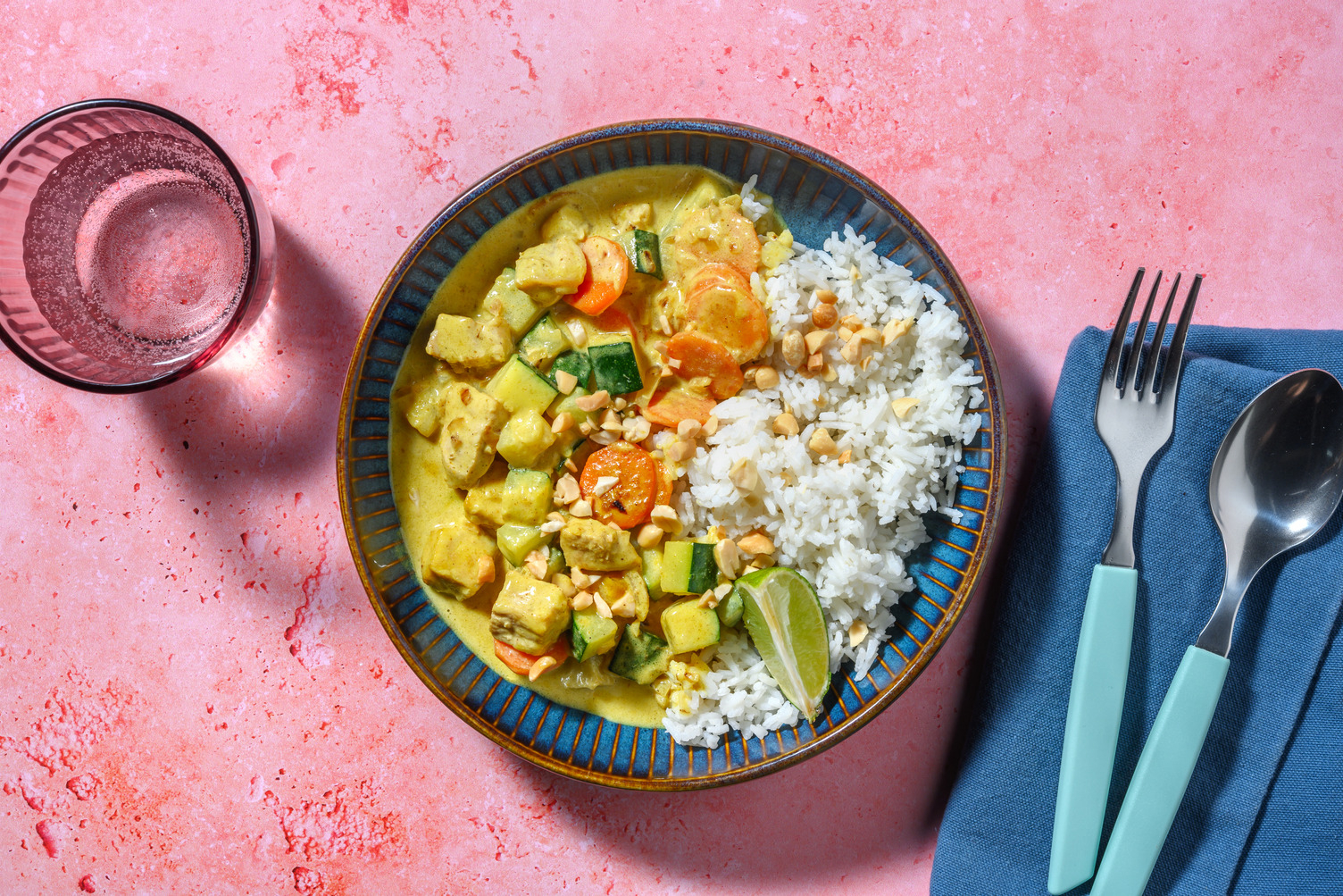 Curry di mazzancolle al curry giallo