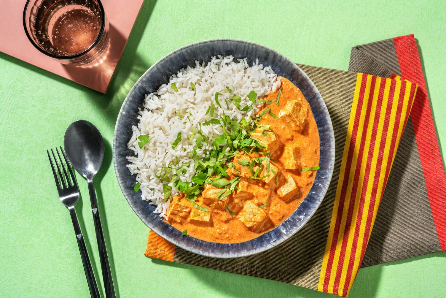 Tofu al estilo tikka masala