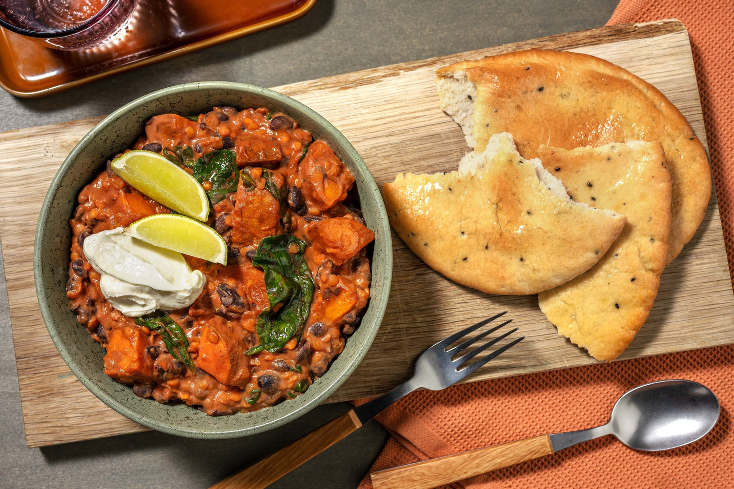 Black Bean and Red Lentil Dal