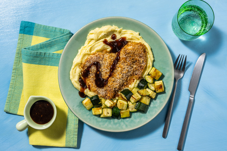 Crispy Baked Chicken and Mash