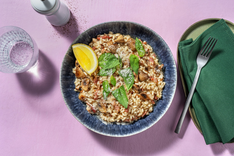 Oven-baked Bacon Risotto				