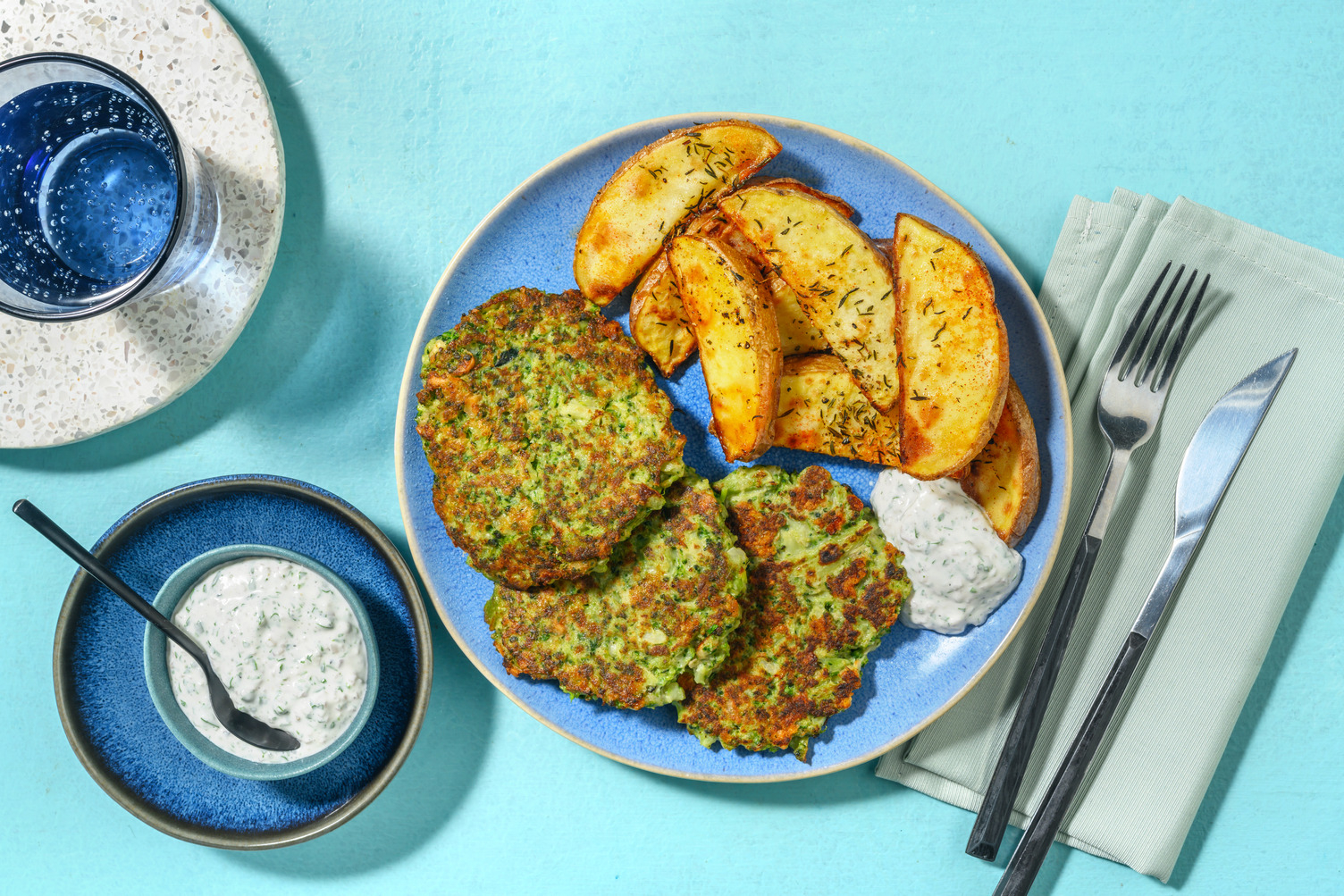 Pastelitos de brócoli con nueces y queso