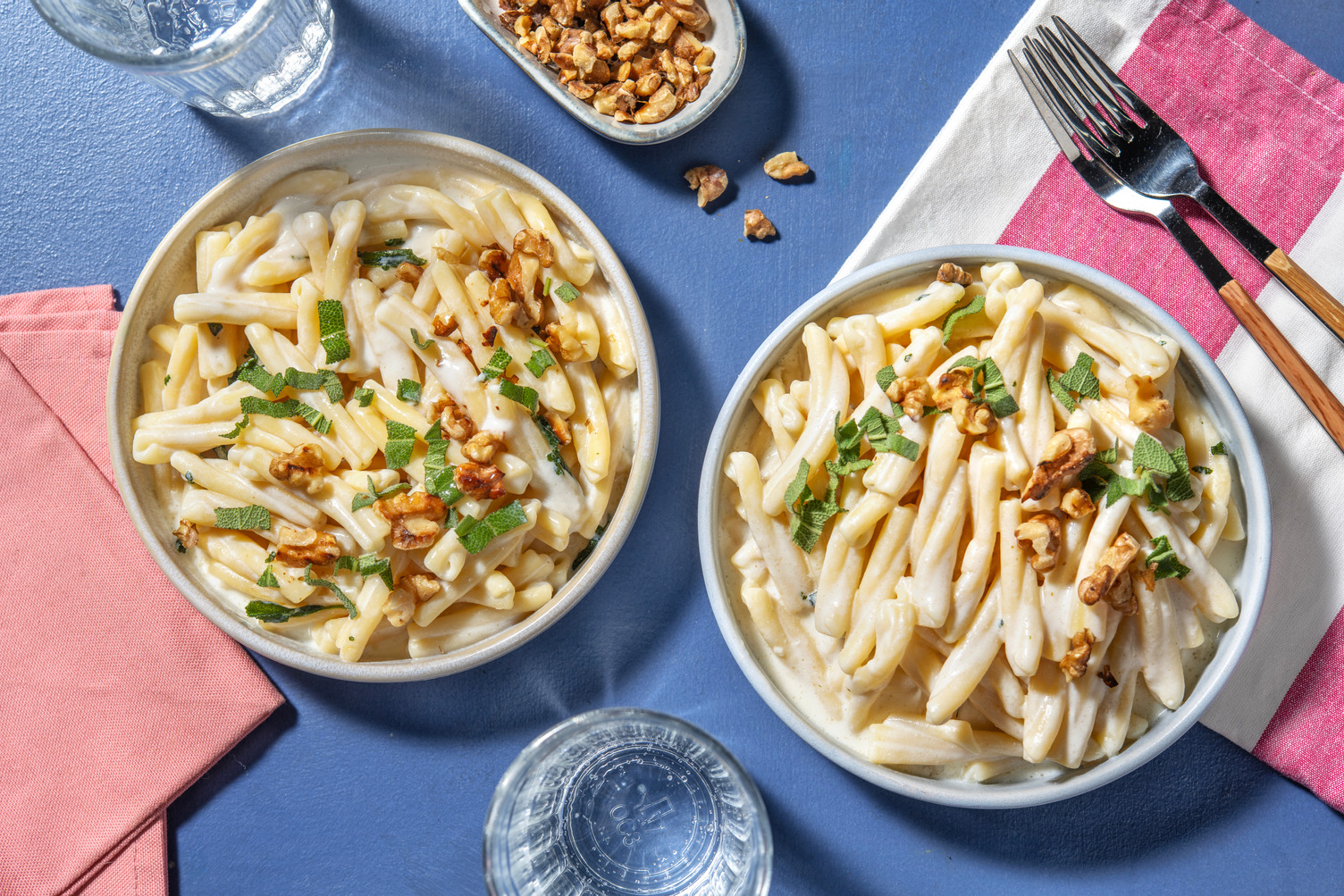 Strozzapreti alla crema di ricotta e pecorino