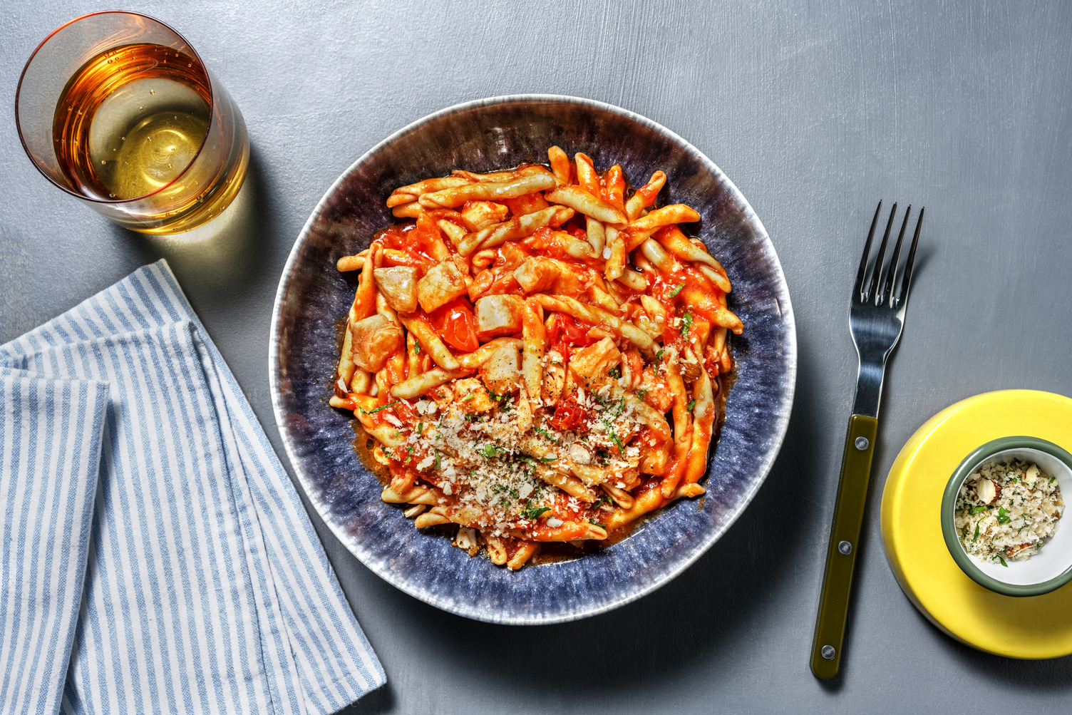 Strozzapreti al sugo di orata