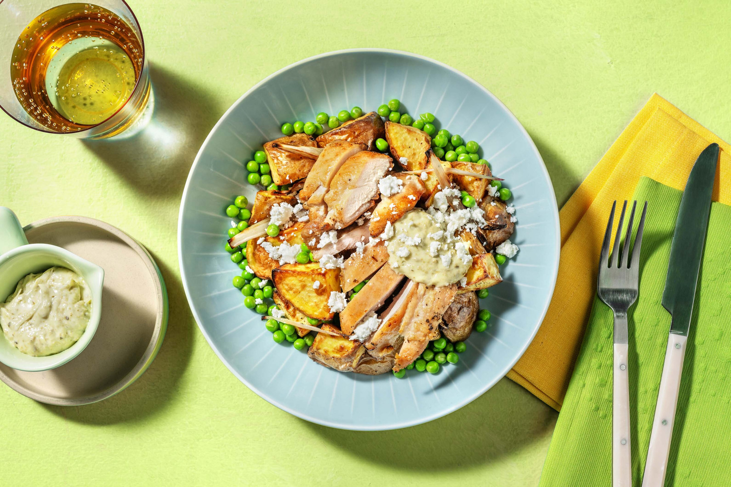 Spring Chicken, Peas and Potatoes