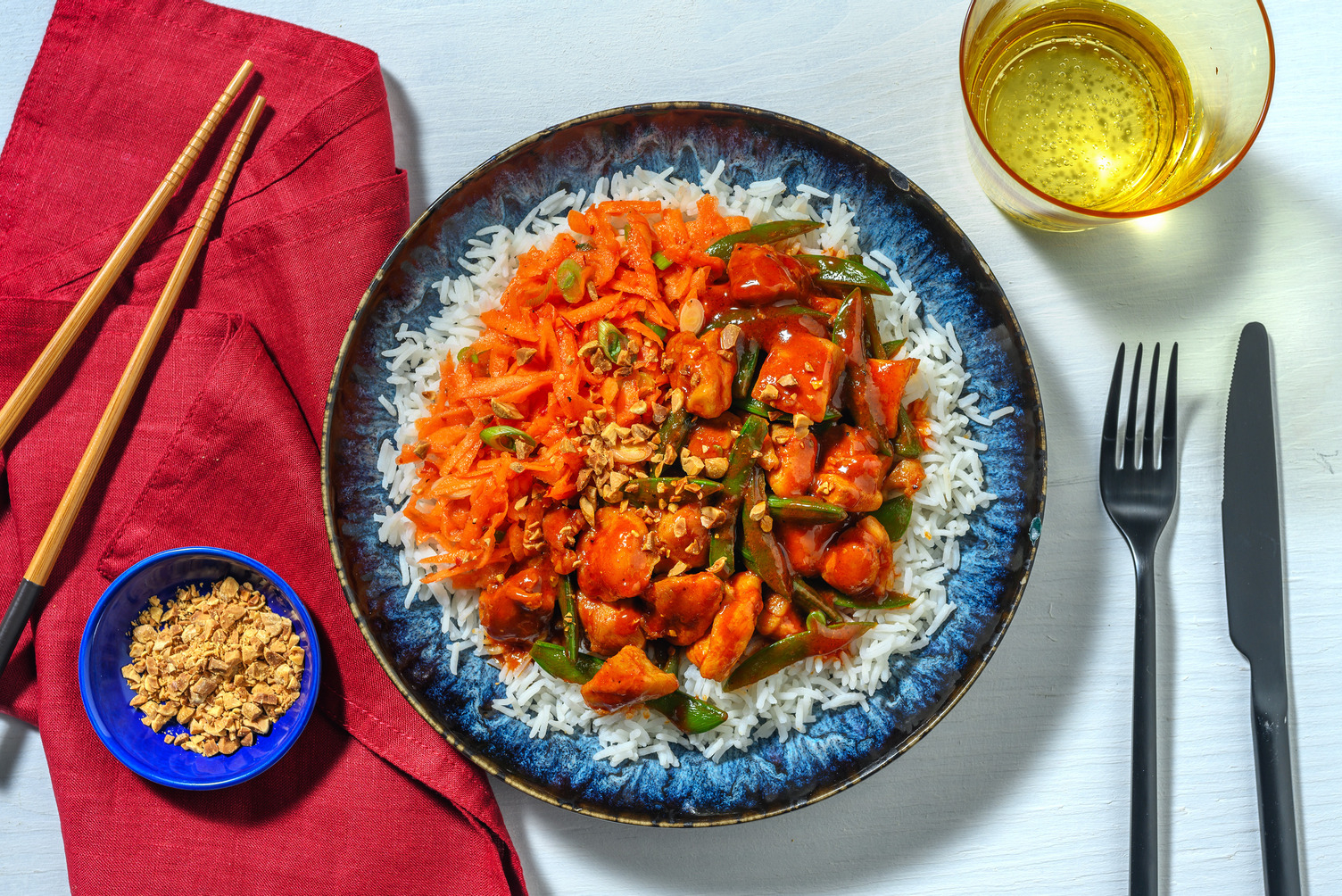 Gochujang Glazed Chicken Rice Bowl
