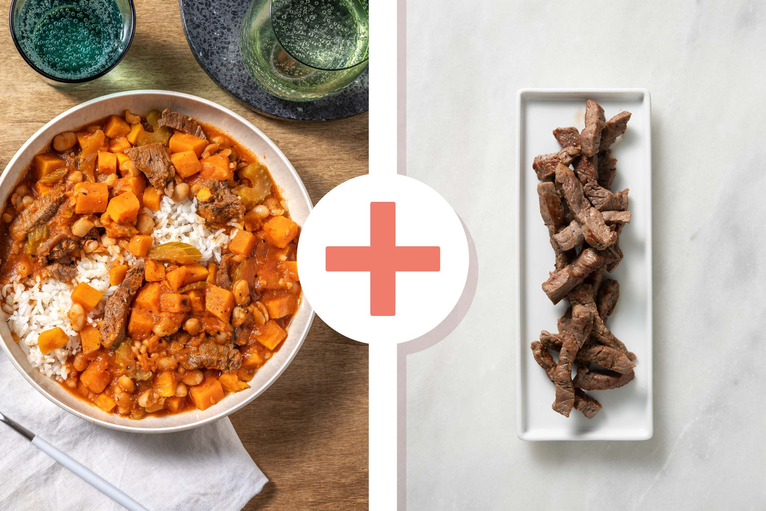 Spezzatino di manzo e fagioli